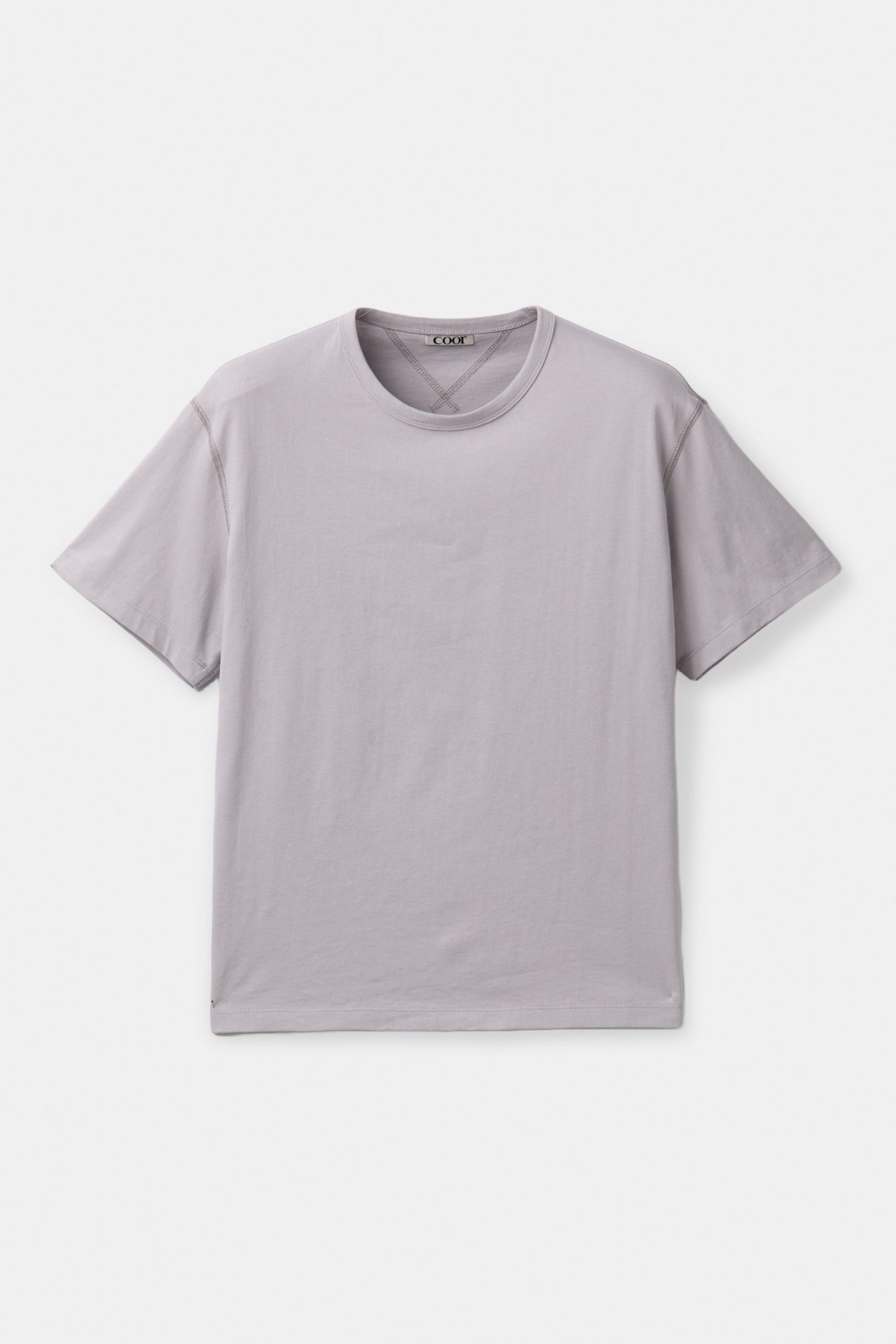 CHAIN STITCH POINTED CROP T-SHIRT