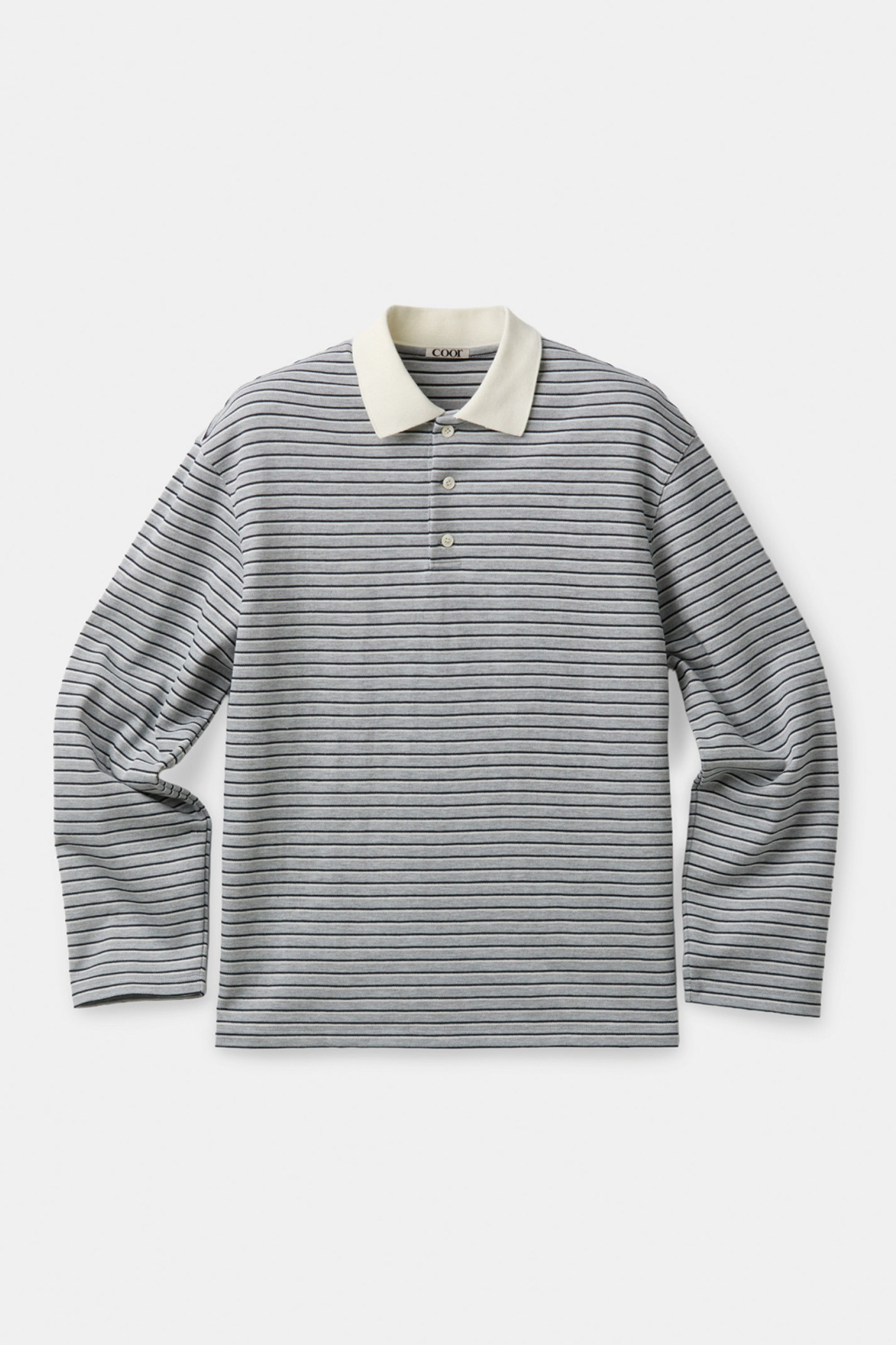 MULTI-STRIPE PIQUE POLO SHIRT