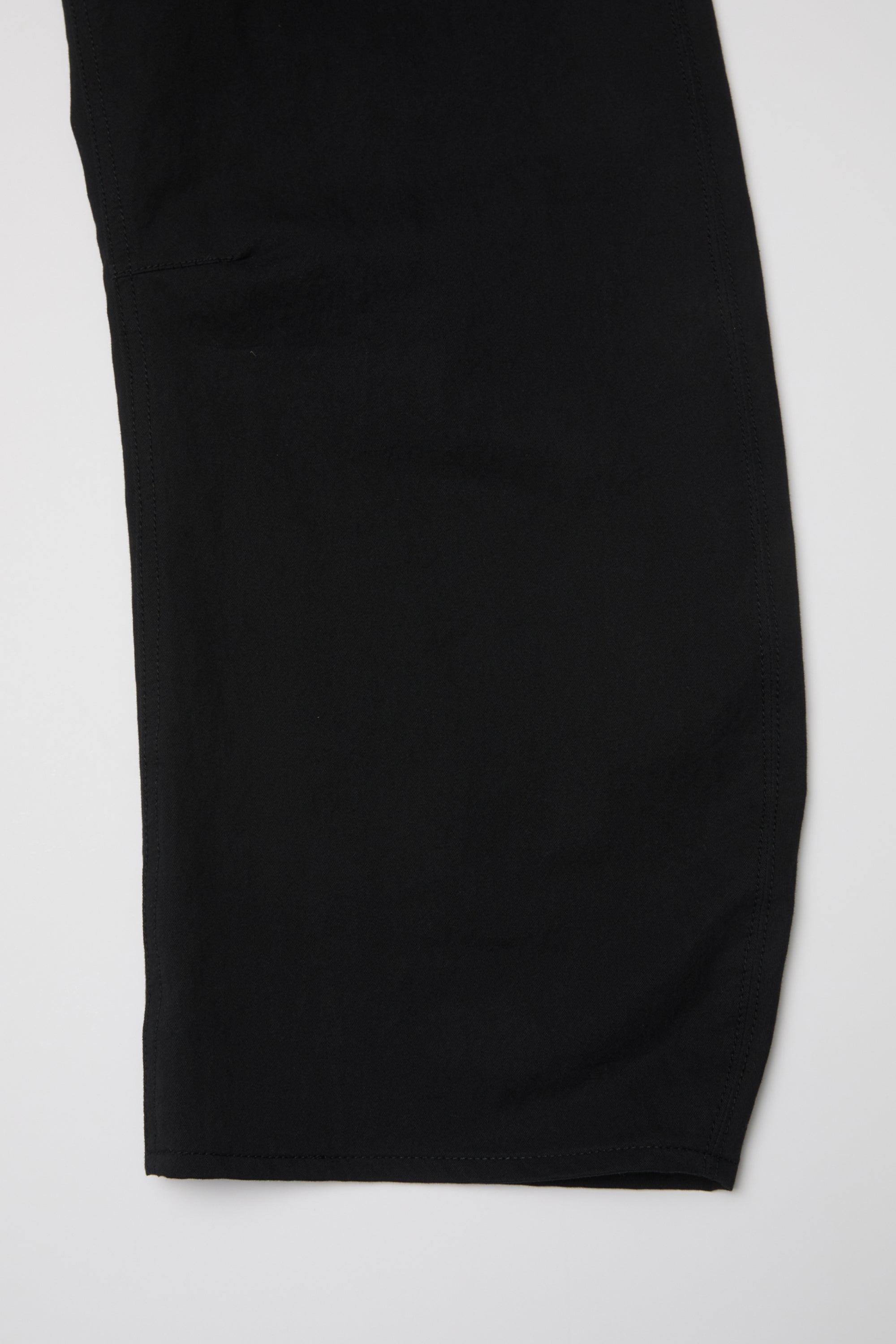 DEEP CURVED COTTON BLEND PANTS