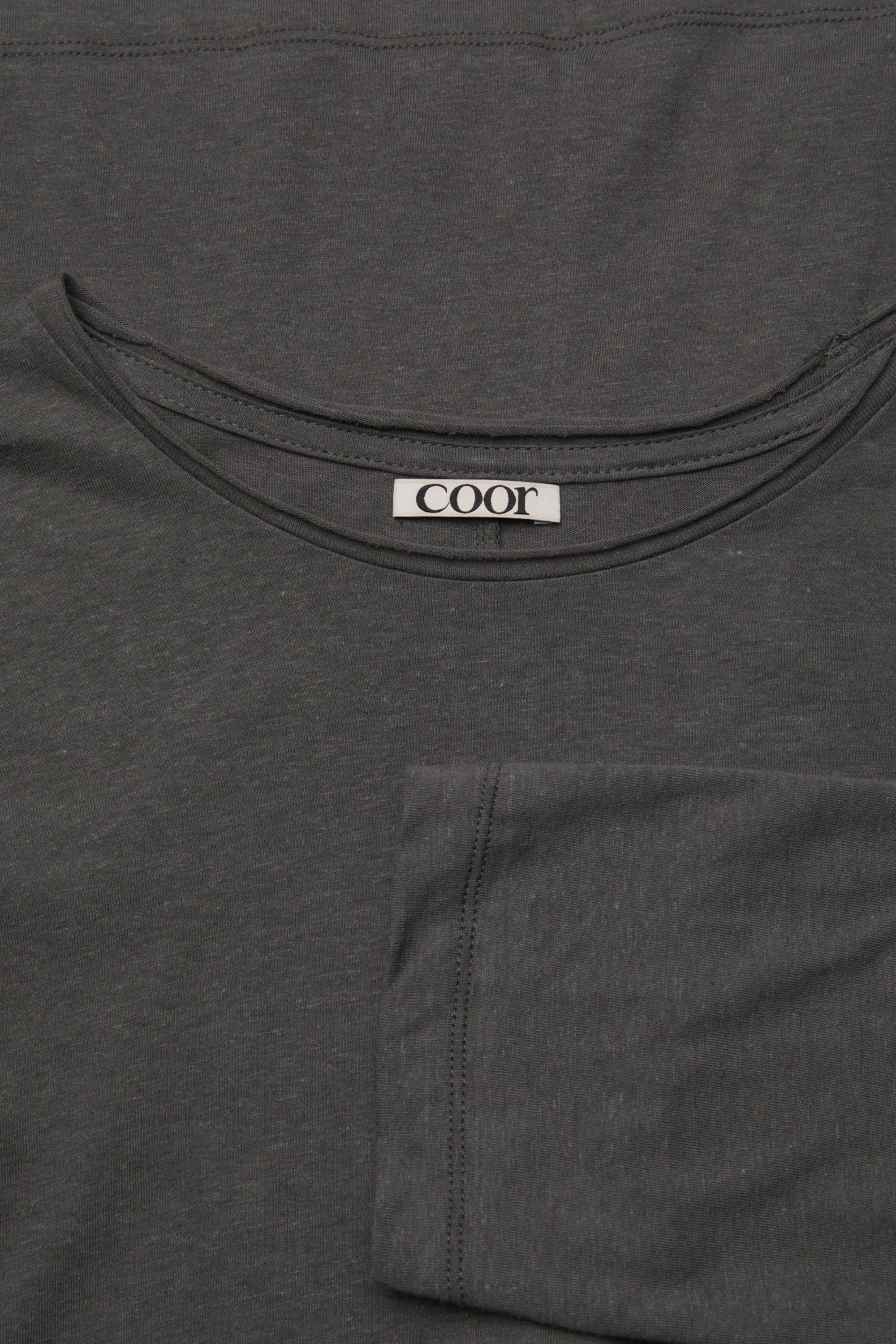 LINEN BLEND LONG SLEEVE T-SHIRT