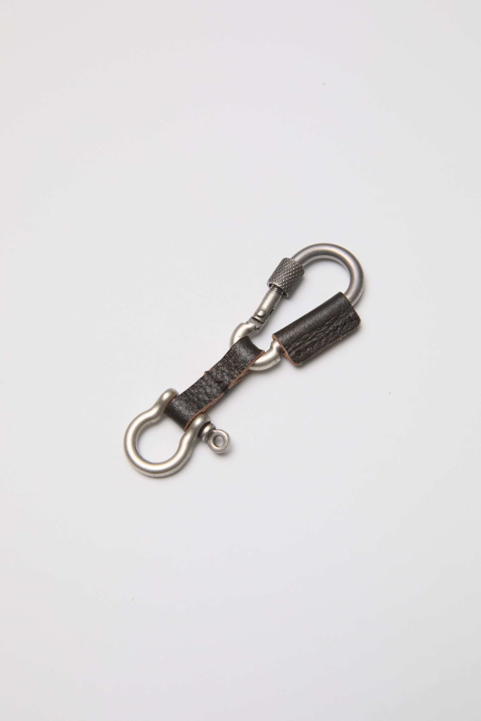 COW LEATHER CARABINER KEYRING
