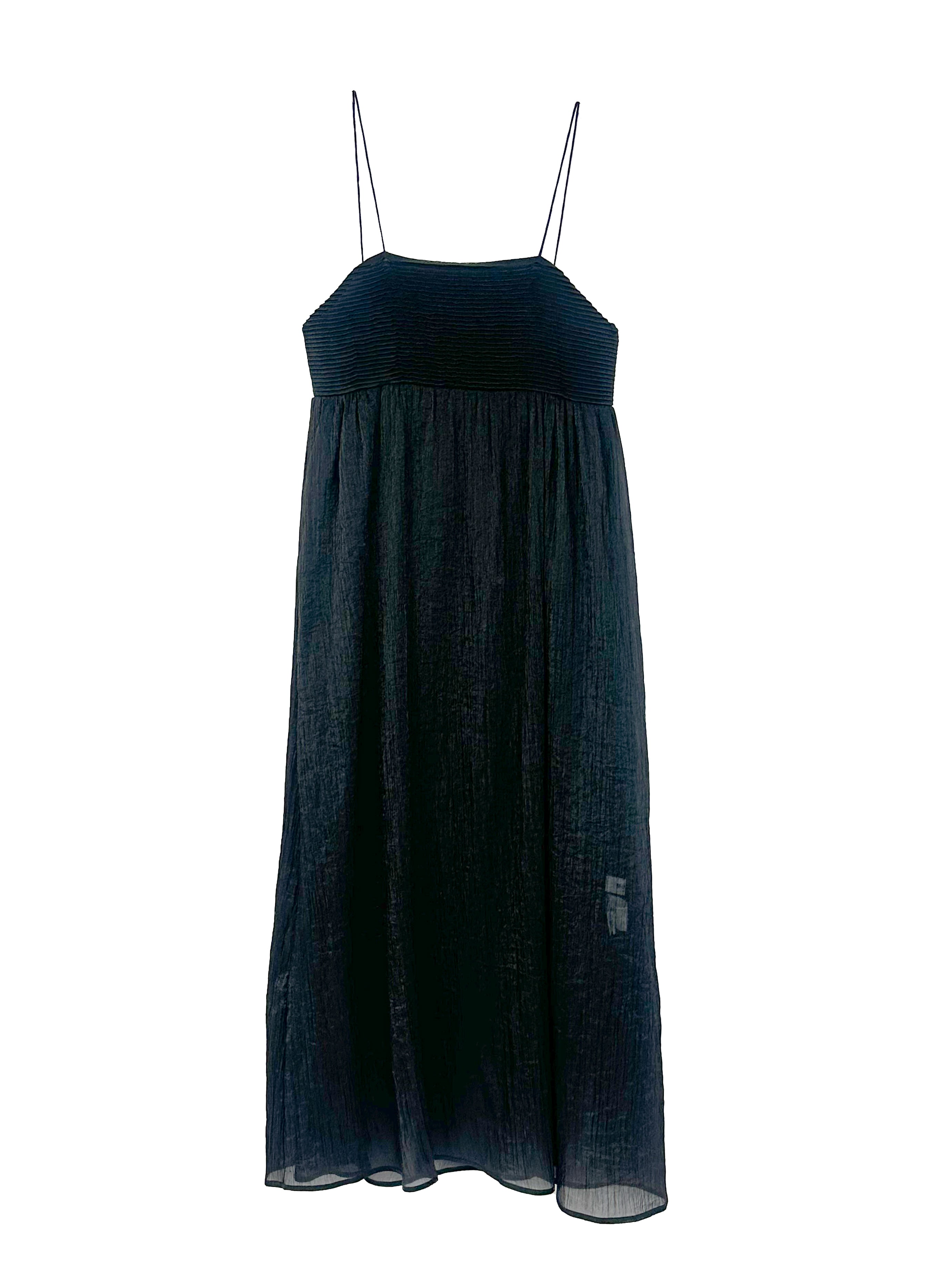 Tulle Camisole One Piece / BLACK
