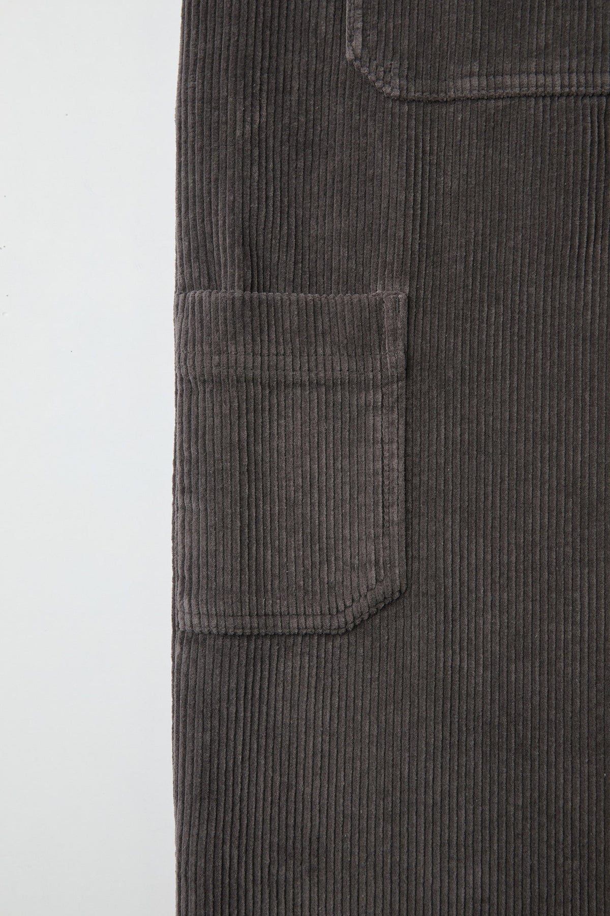 Corduroy carpenter pocket pants (Cinder gray)