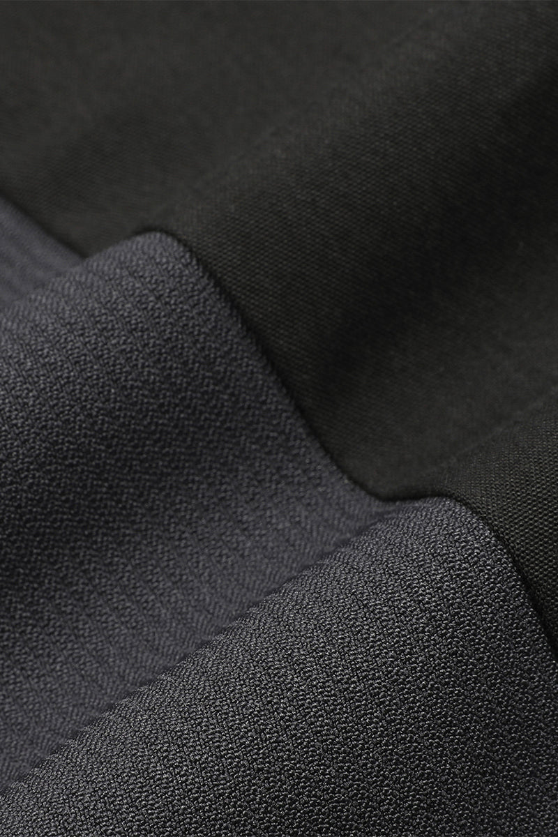 Diagonal placket layered shirt