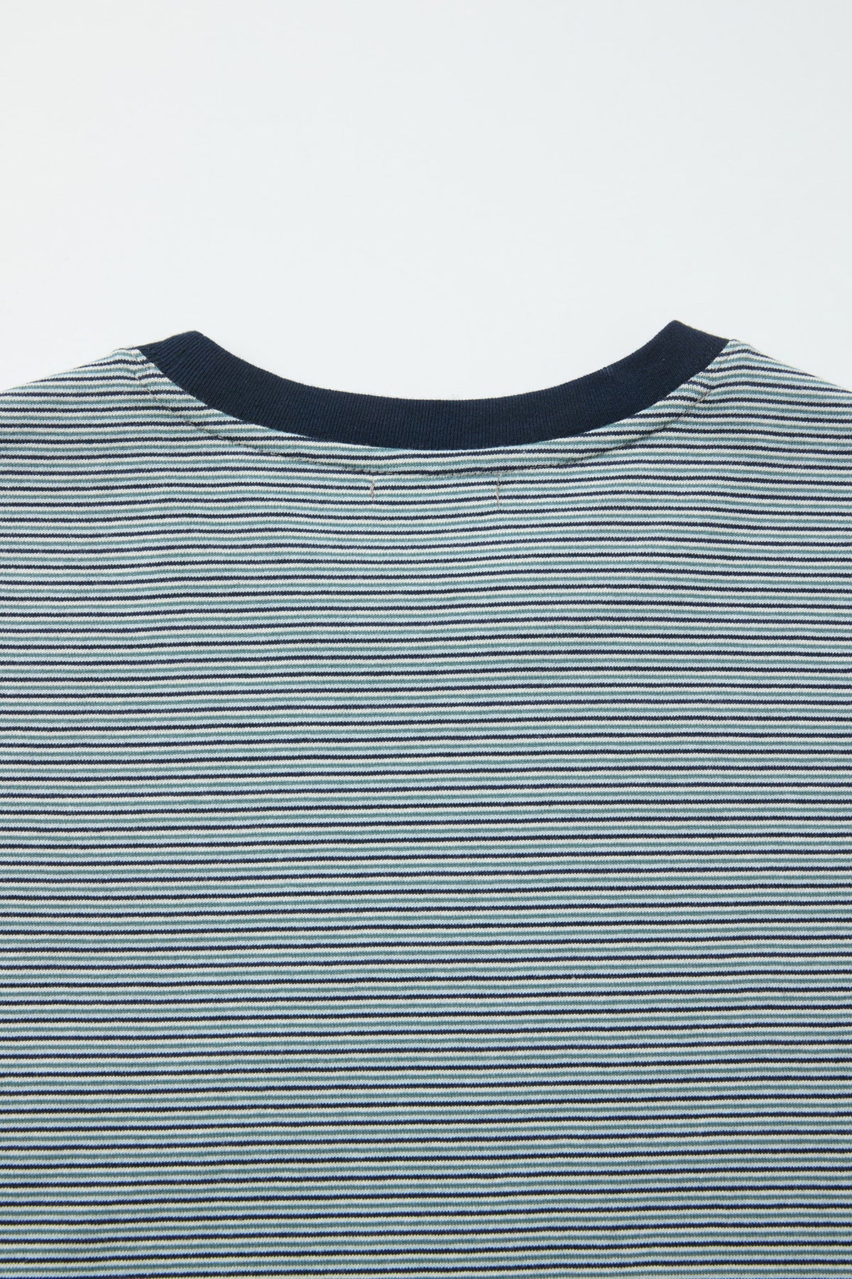 Multi pin stripe pocket t-shirt (blue)