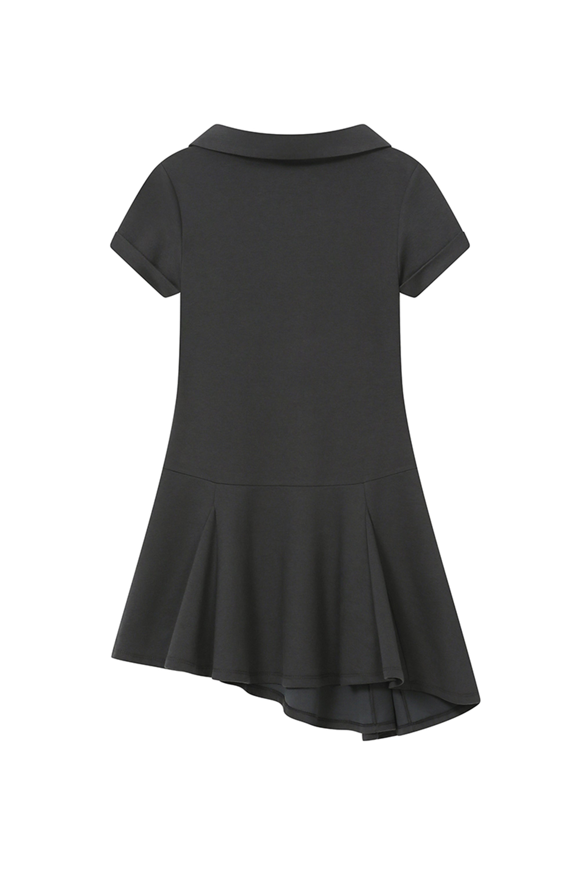 Slash button flare one piece