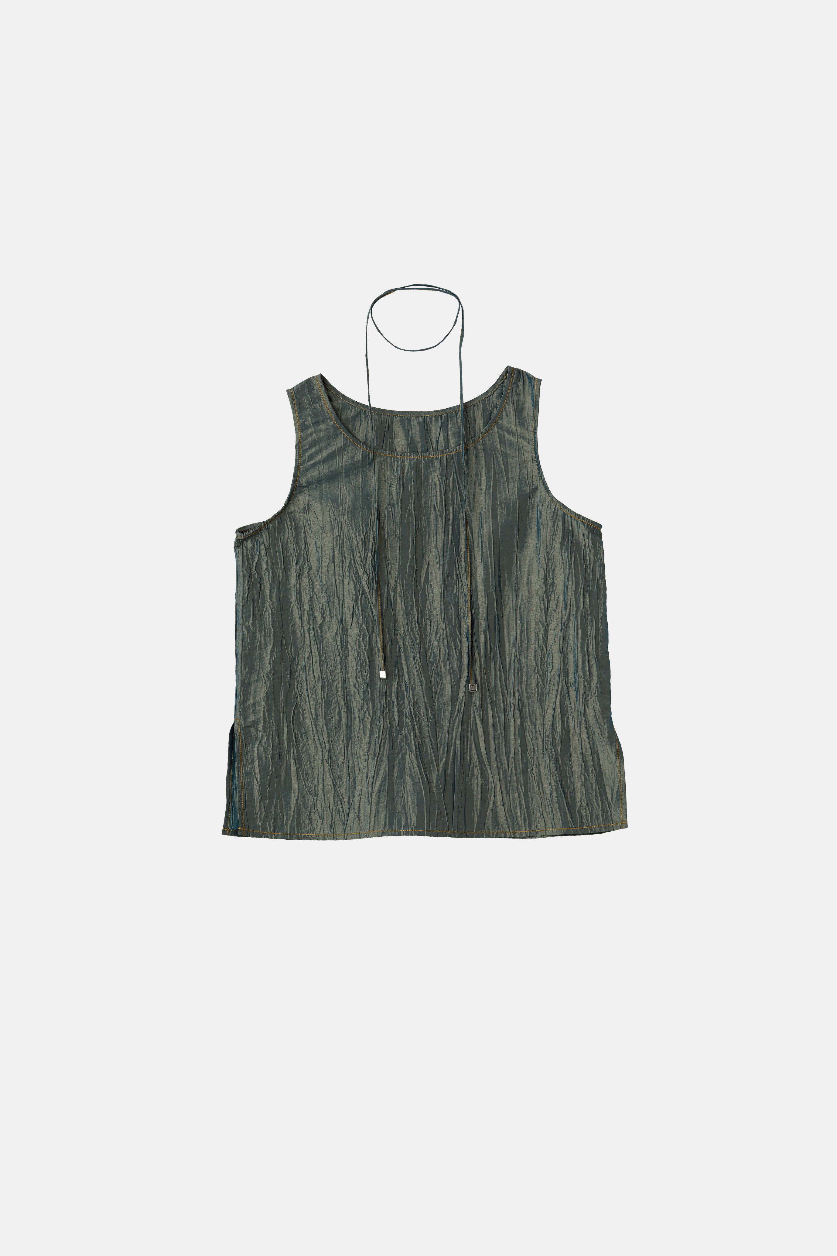 Chambray Stitch Design Tank Top