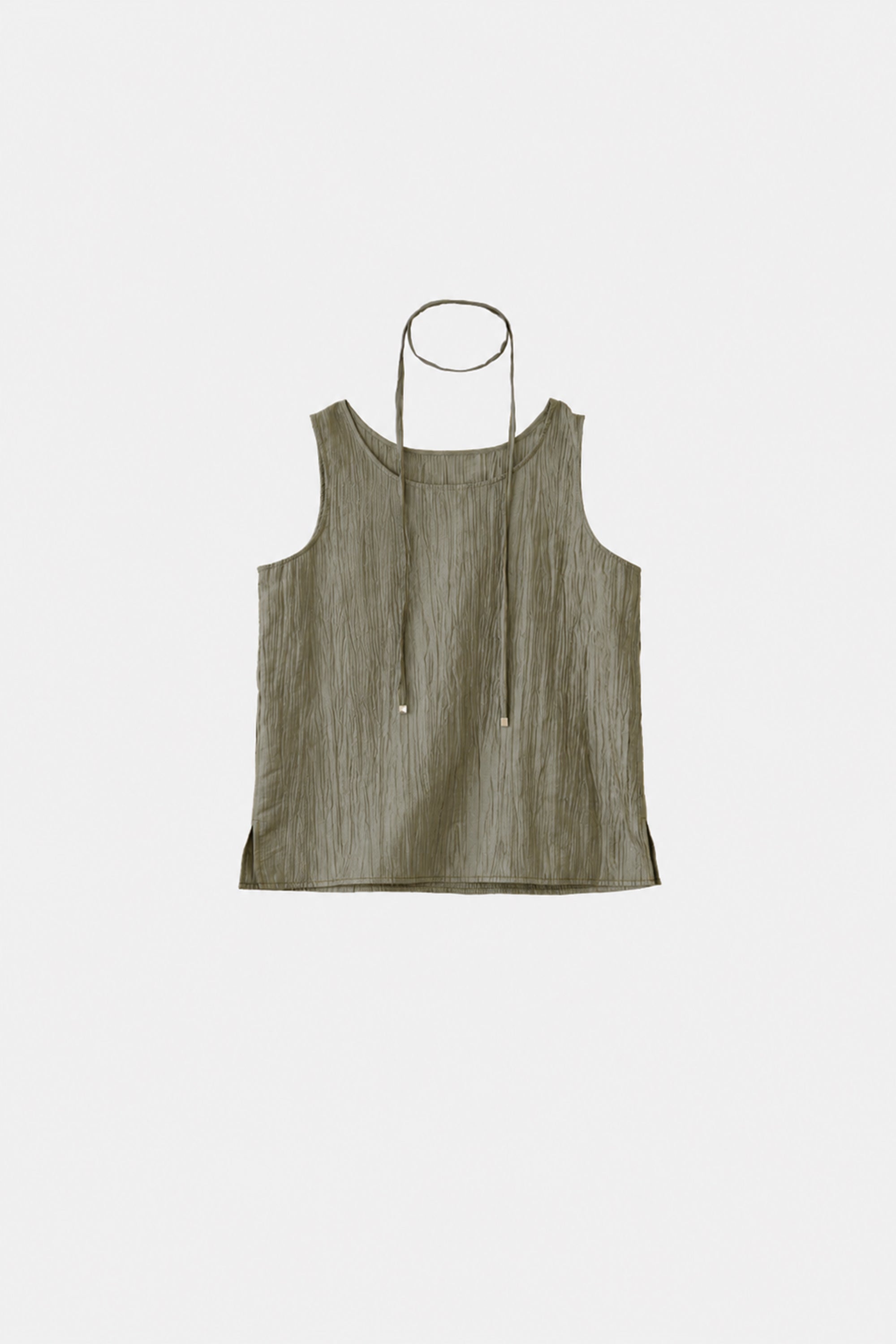 Chambray Stitch Design Tank Top