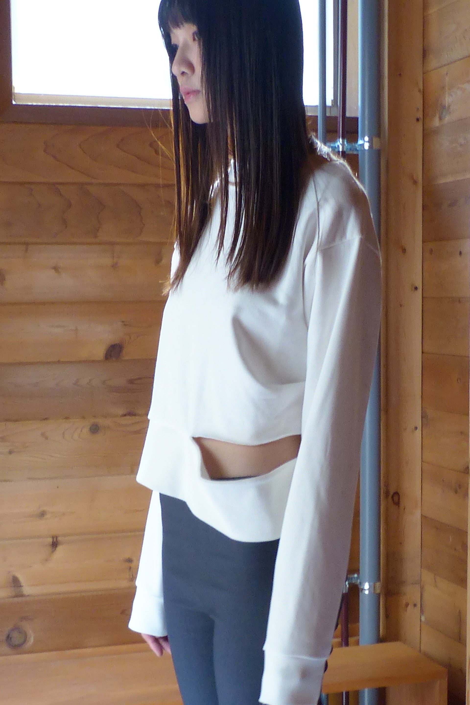 Unisex  Cut Off Design Sweat