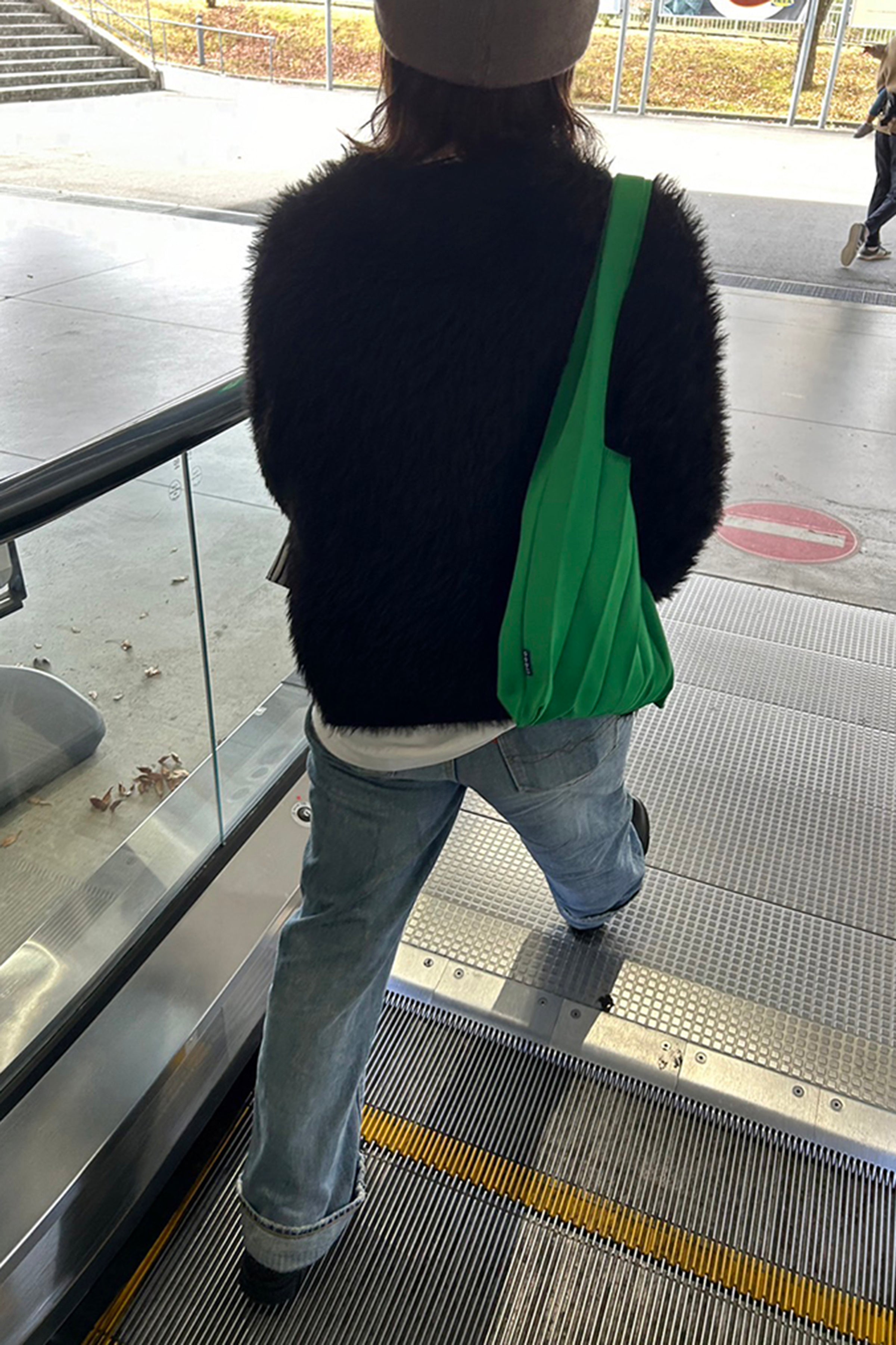 〔oobi!〕 Pleats Knit Bag  / Middle