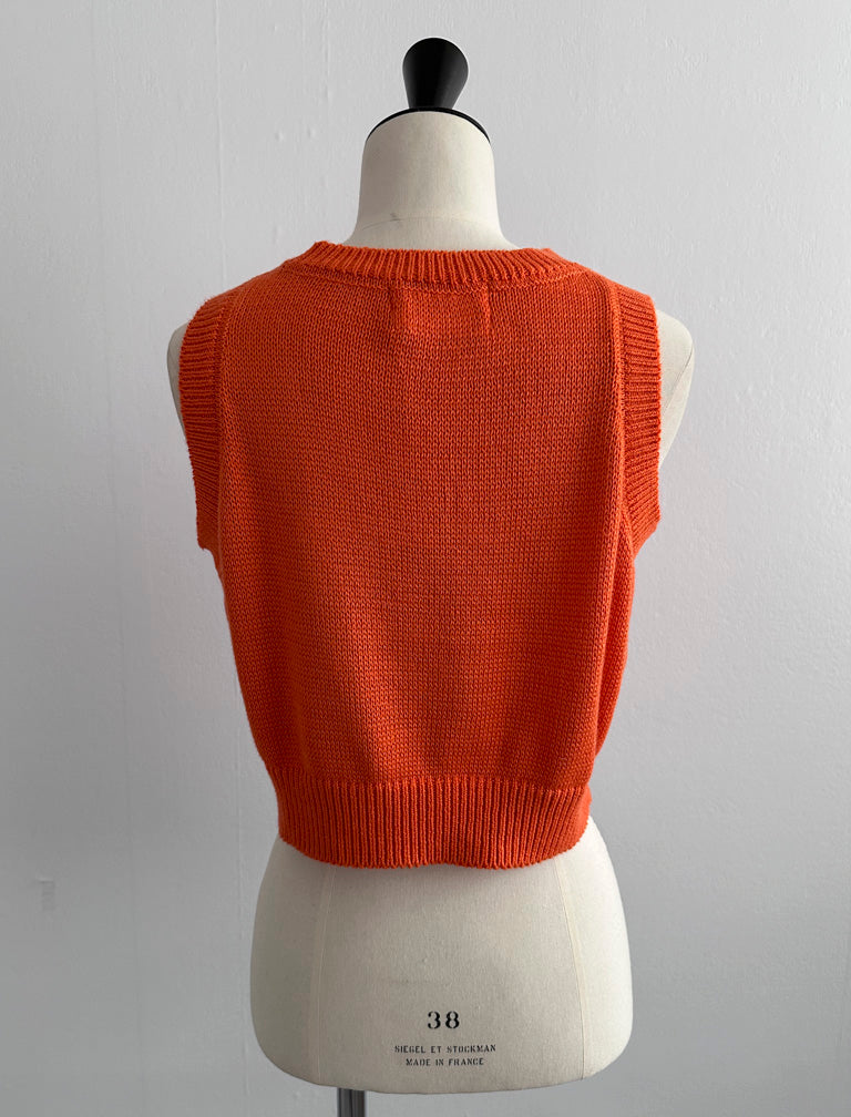 Cropped Knit Vest