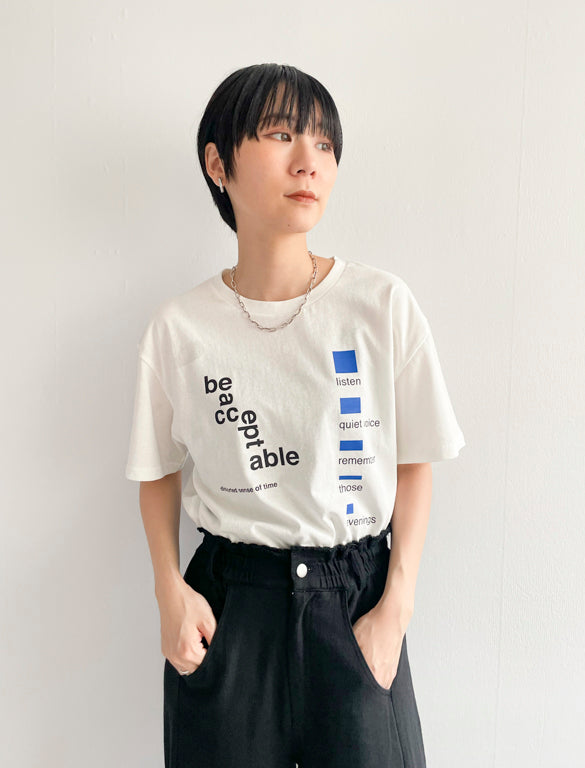 LogoT-shirt / WHITE / 166cm