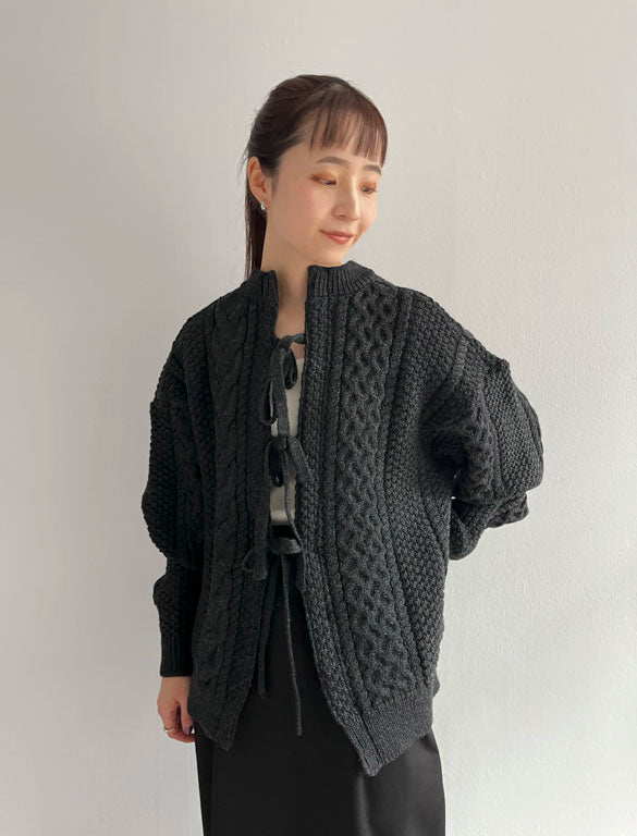 〔&her〕alan knit / CHACOAL GRAY / 155cm