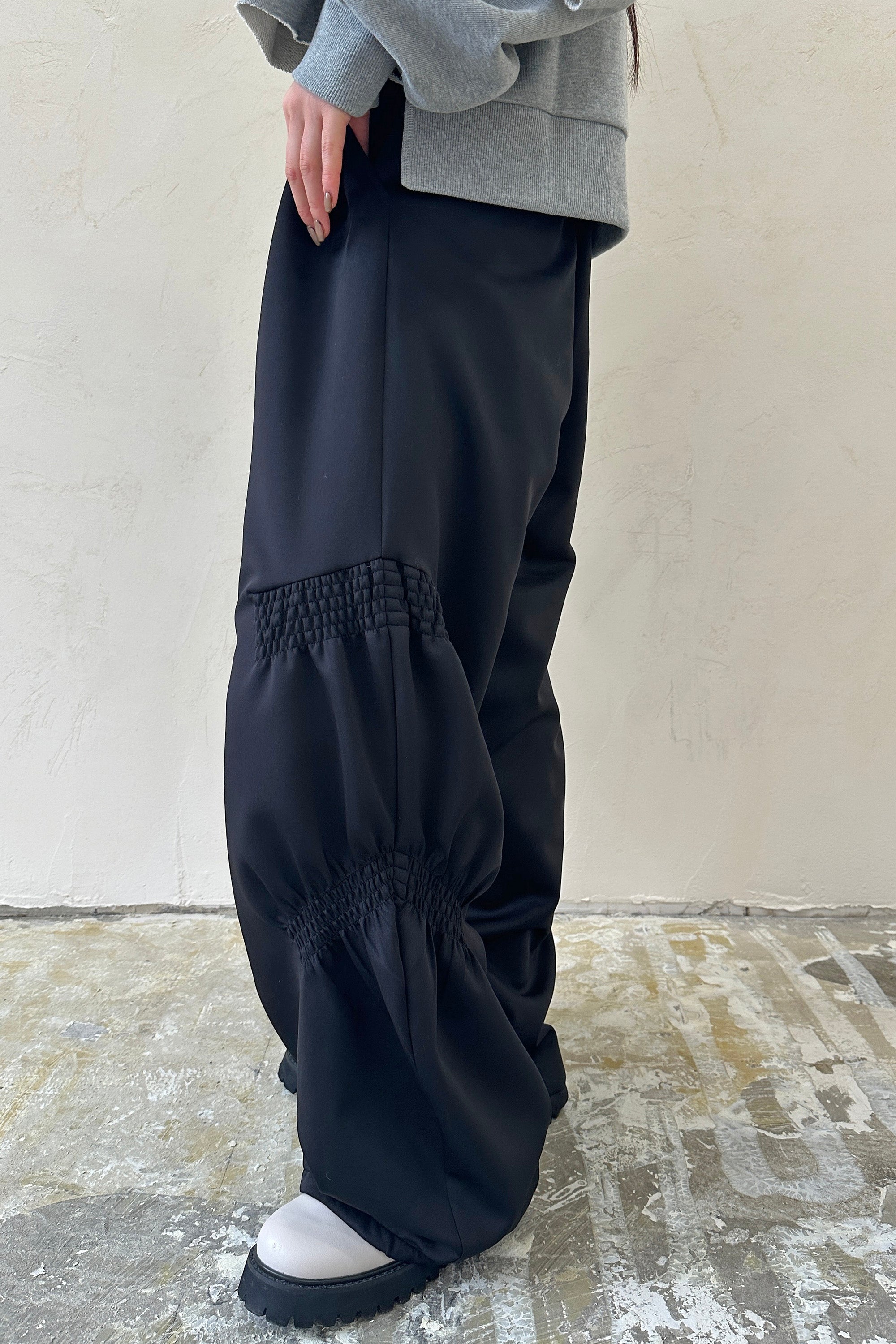 Padded Gathered Pants