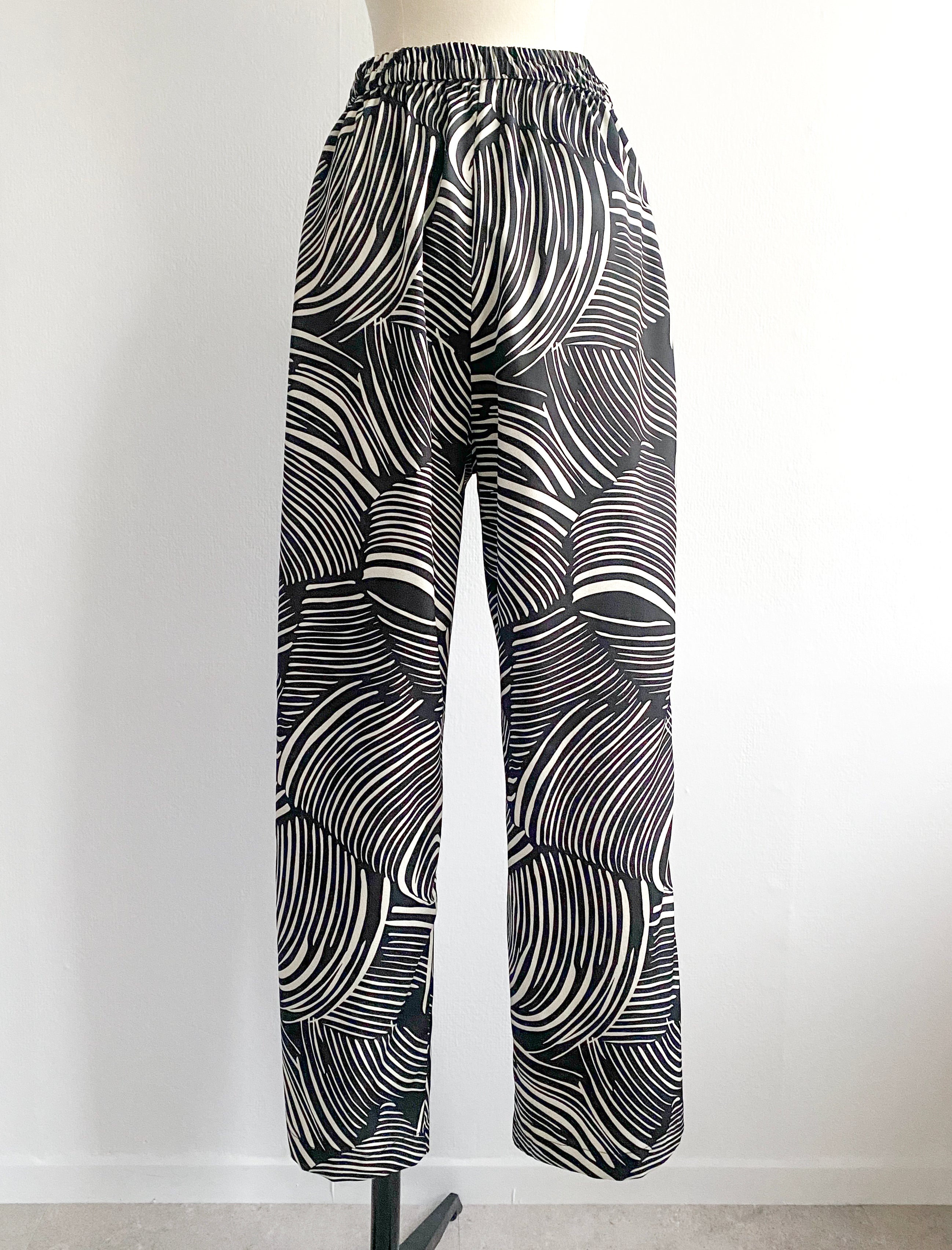 Pattern Pants / BLACK