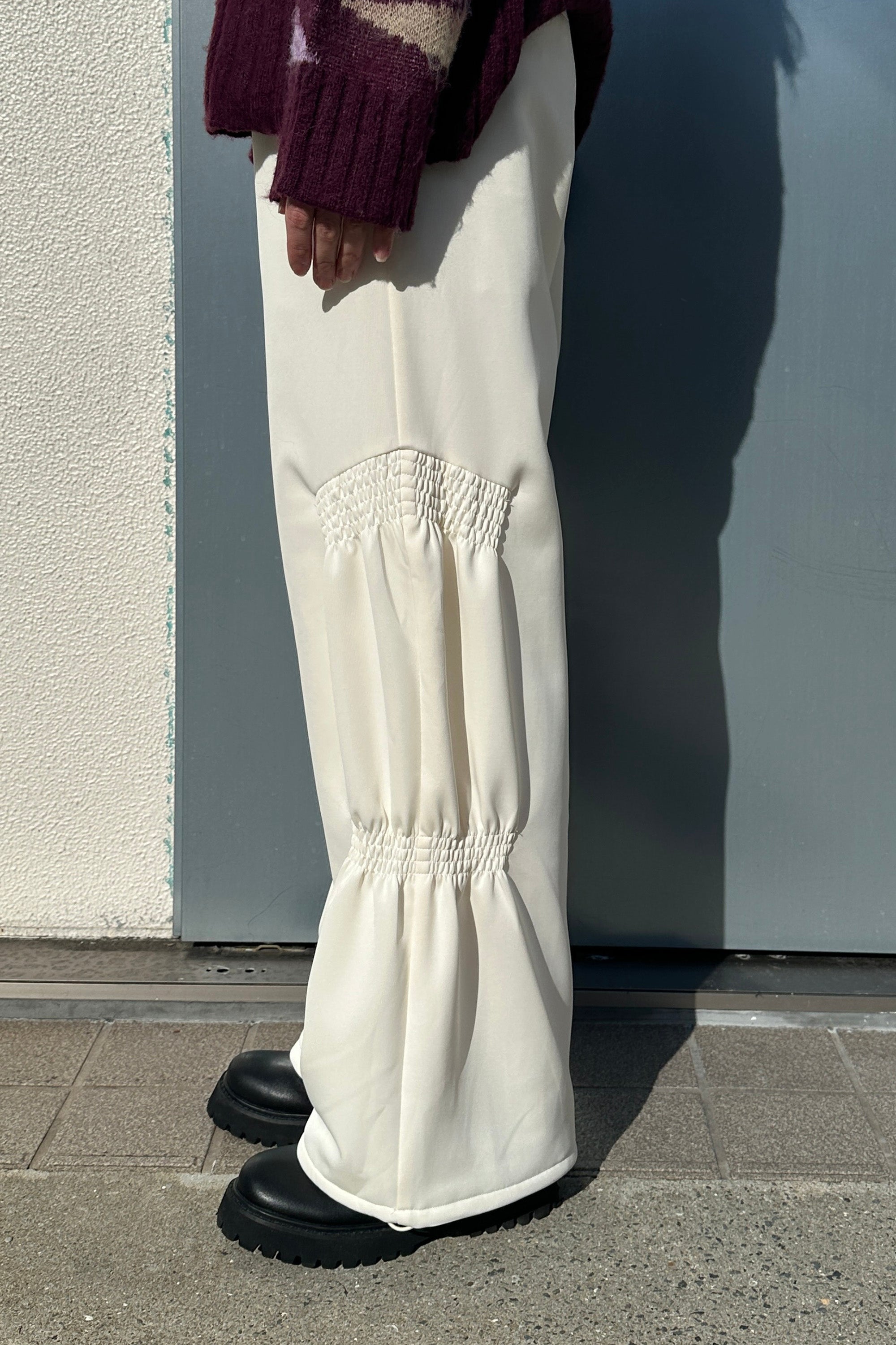 Padded Gathered Pants