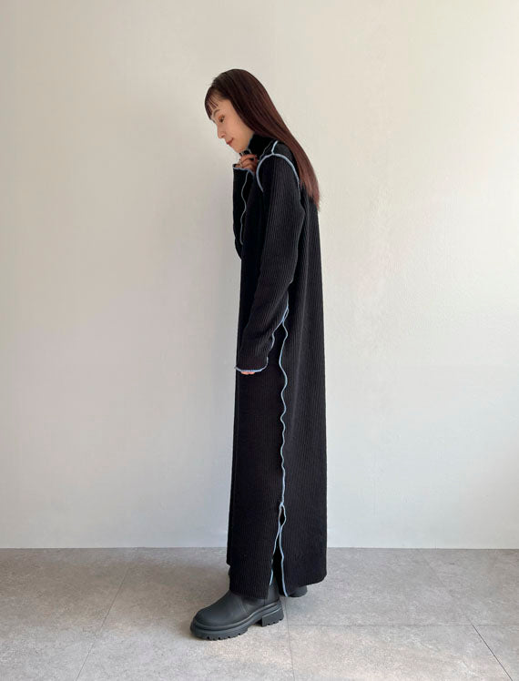 〔&her〕Smooth Rib Onepiece