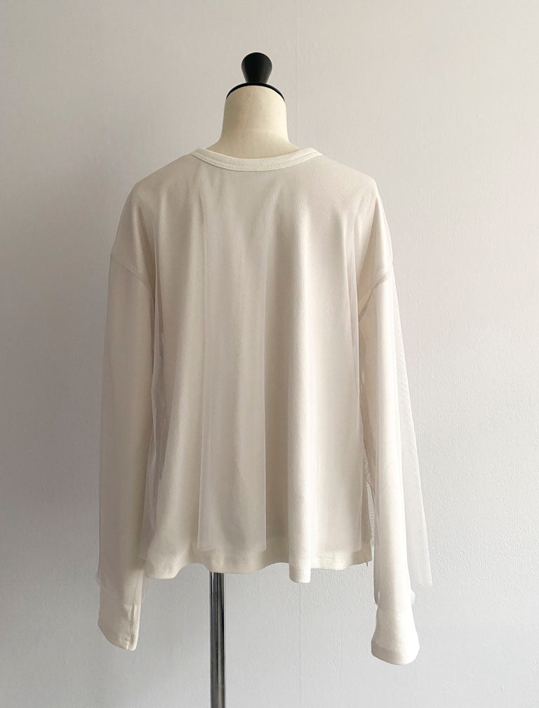 Tulle Layered Pullover