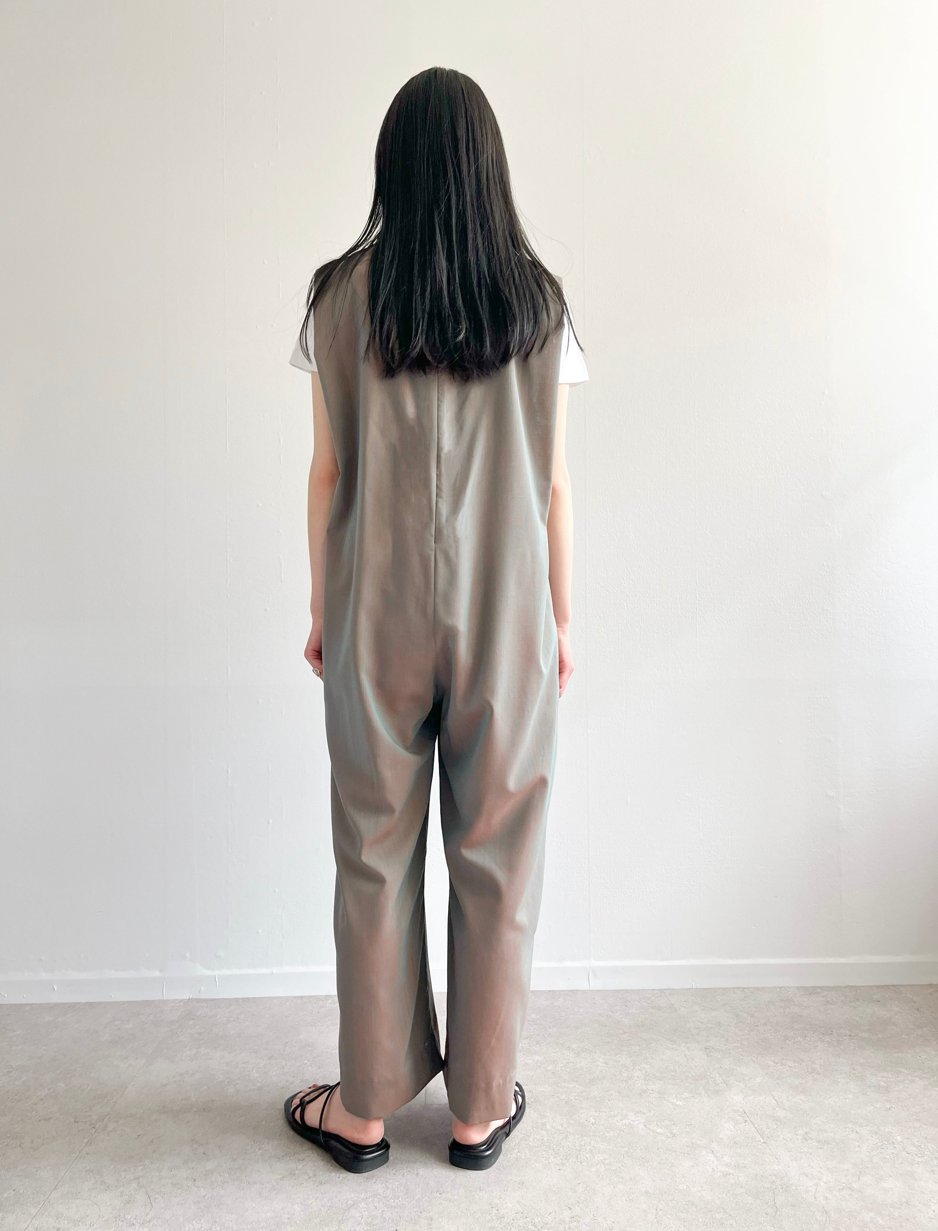 〔&her〕Voil Chambray All In One / BROWN / 155cm