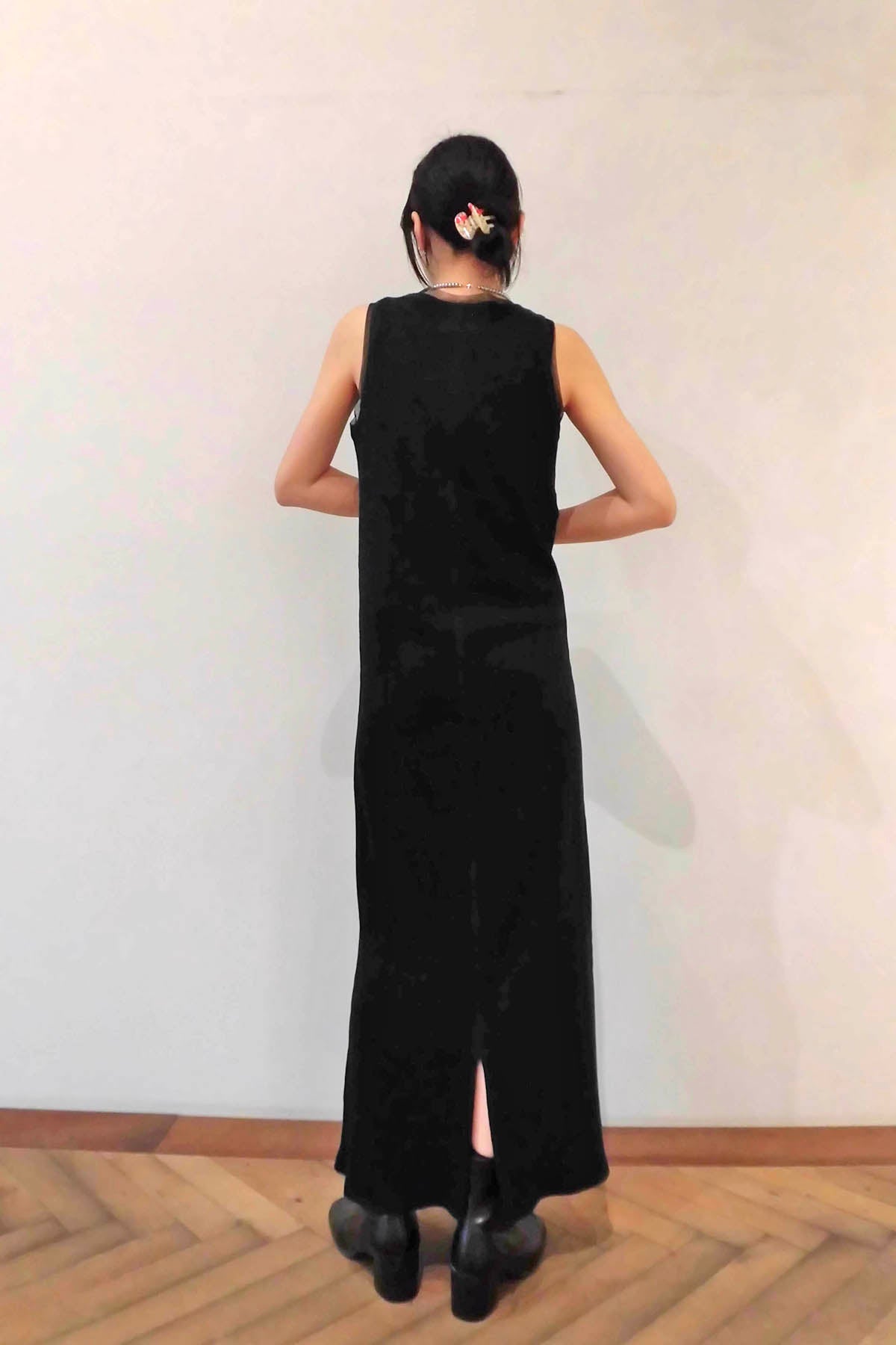 Tulle Docked Rib One Piece