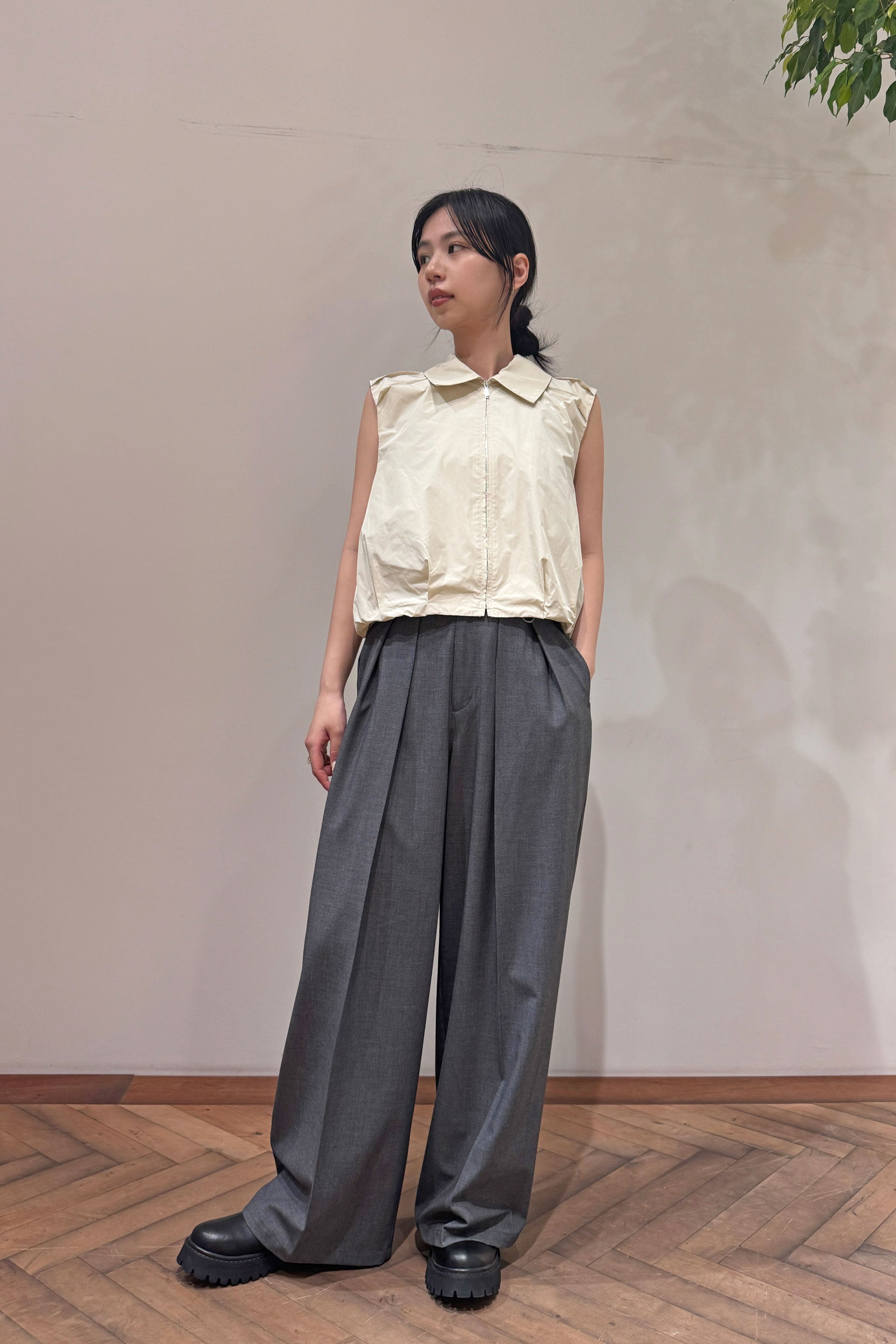 Tuck Wide Pants