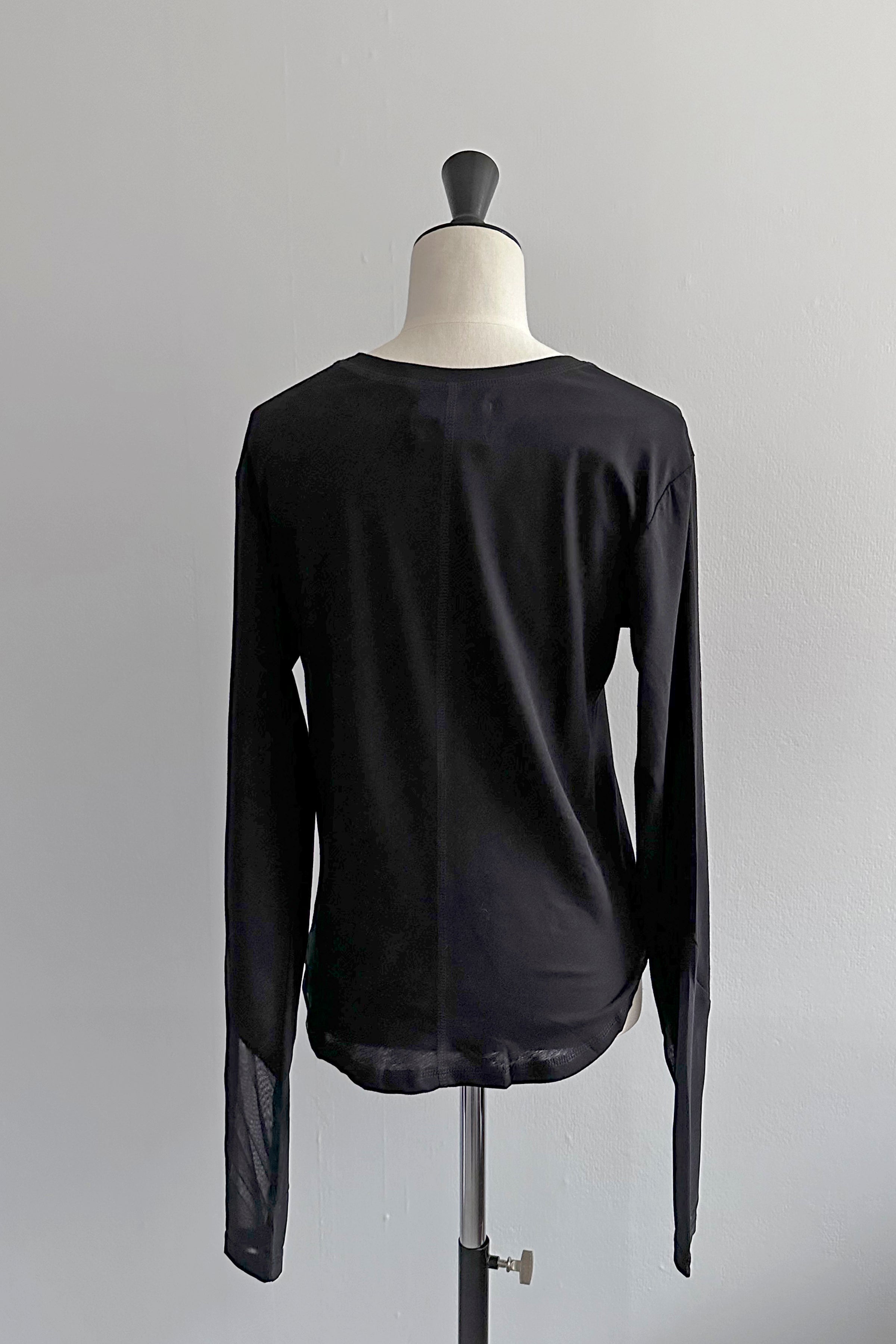 Sheer Sleeve Tight Tops