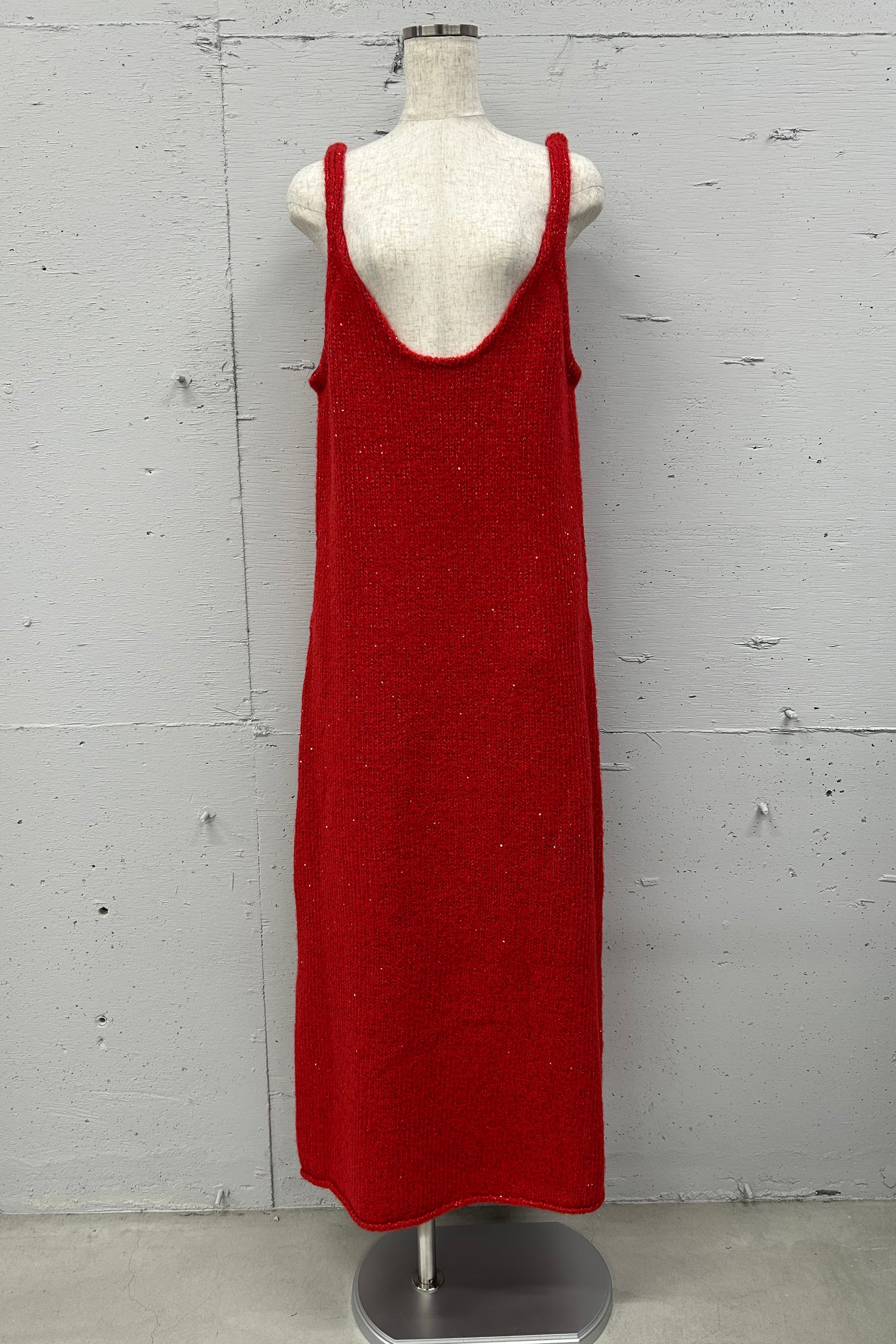 sequins knit camisole dress