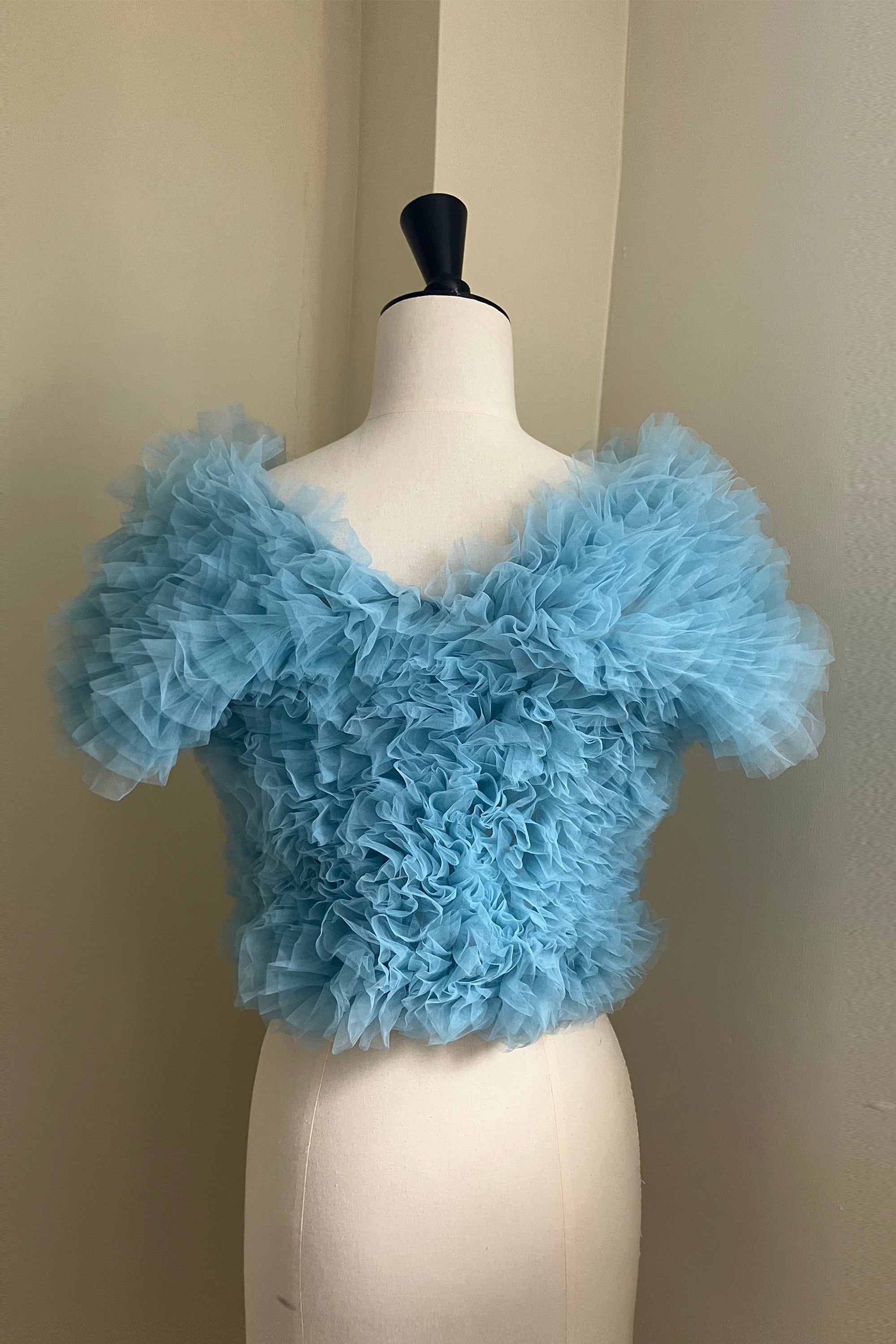 《WEB限定》《残り僅か》Tulle Sleeveless Blouse