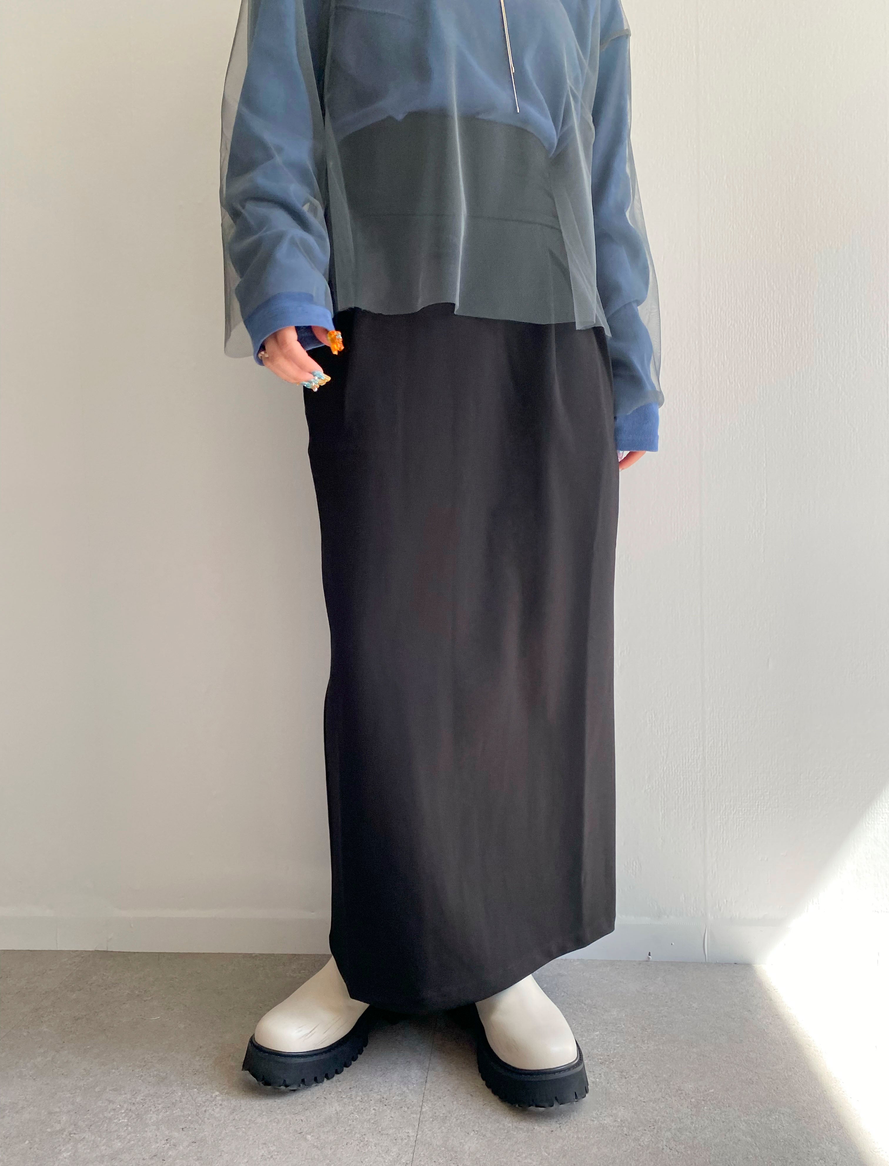 High Waist Skirt / BLACK / 158cm