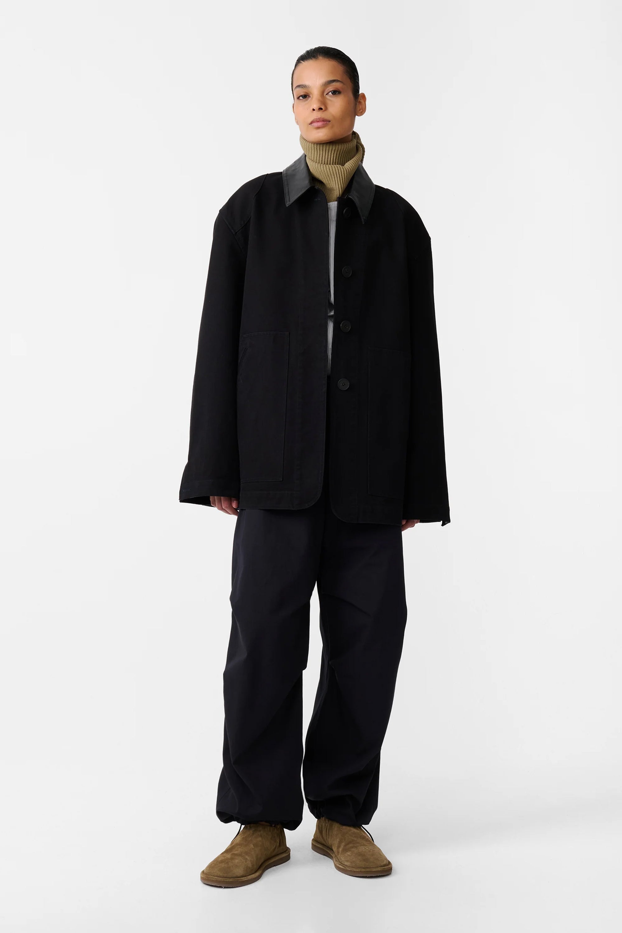 LEADER JACKET IN DARKEST NAVY