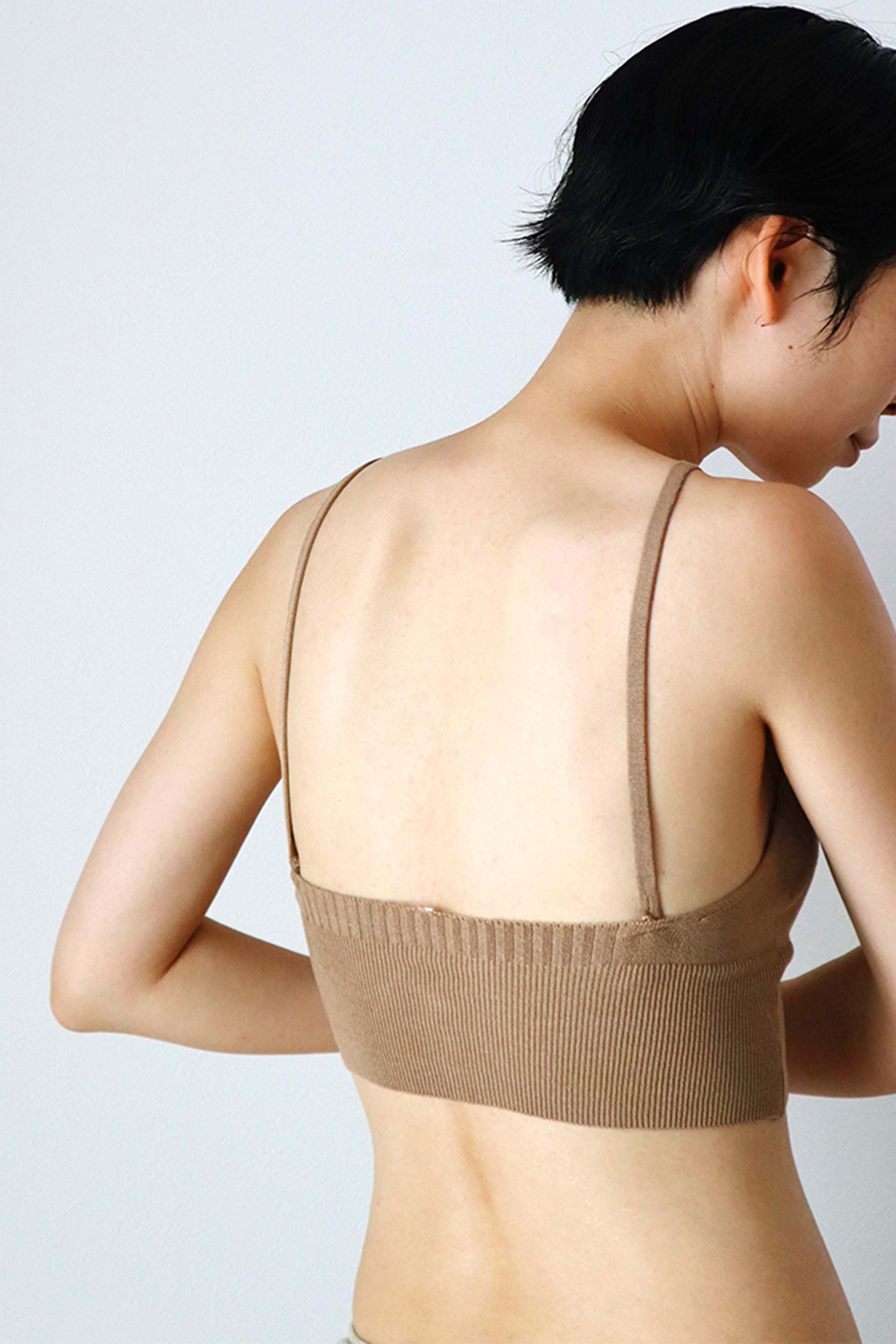 V Neck Knit Bra Top［50%OFF］