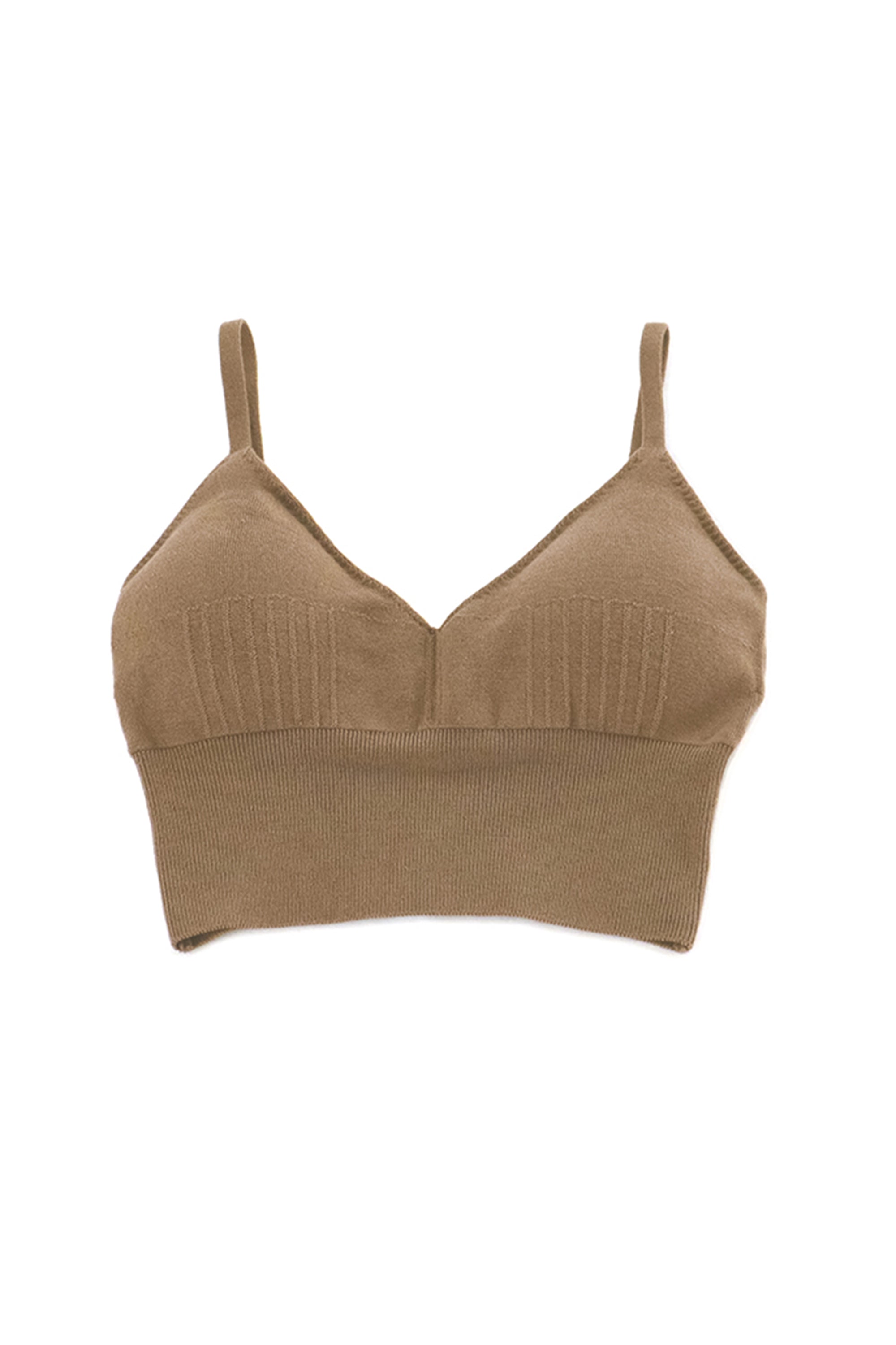 V Neck Knit Bra Top［50%OFF］