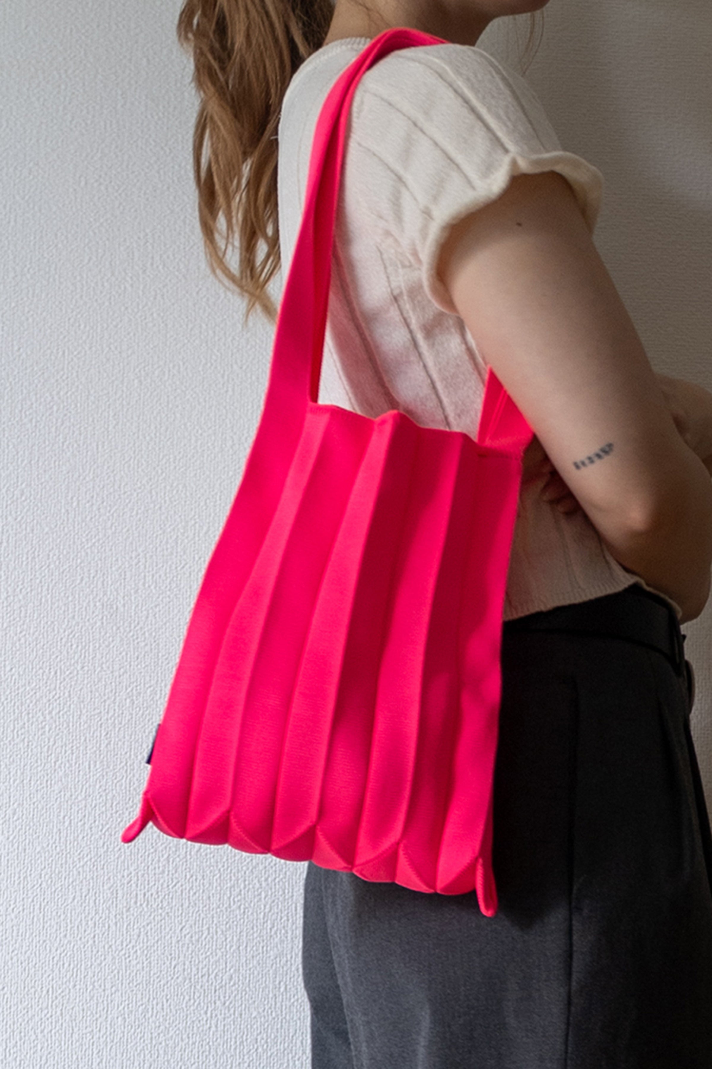 〔oobi!〕 Pleats Knit Bag  / Middle