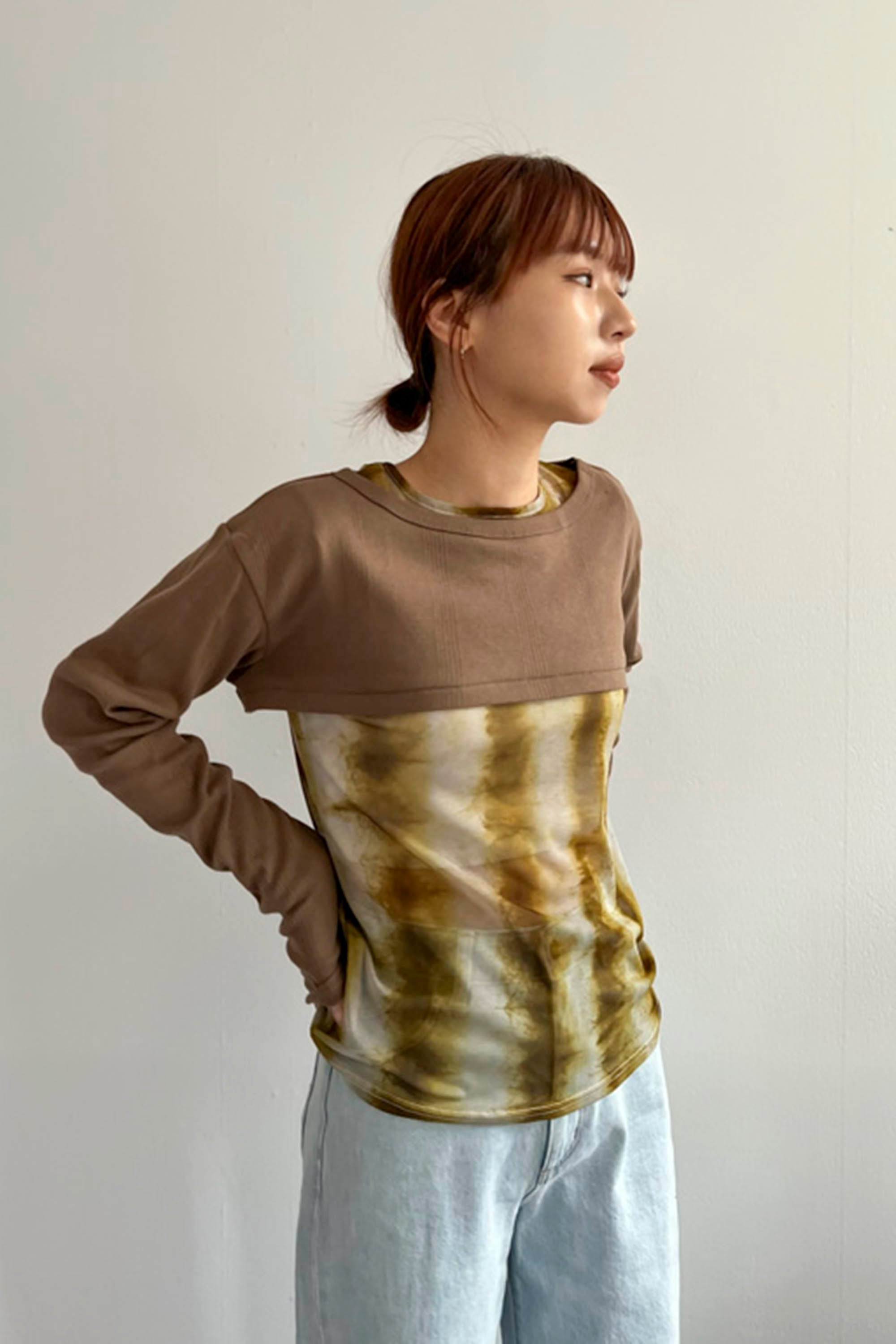 〔miller〕Prib cropped LS Tee