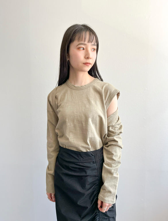 Design Ensemble Pullover / KHAKI / 155cm