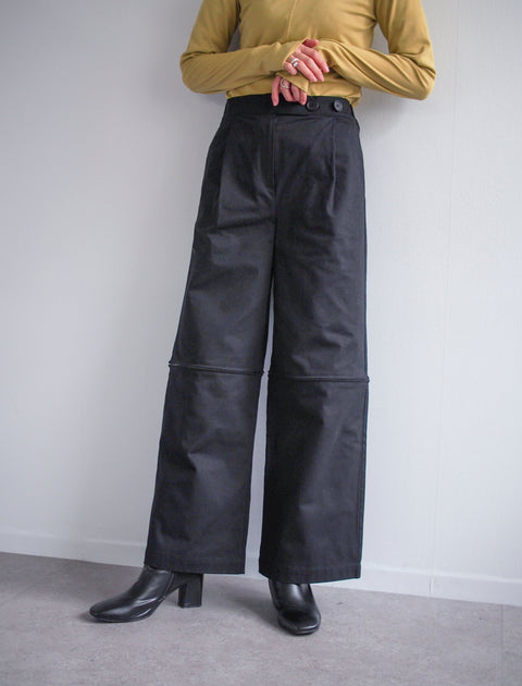 Zip Pants / M / BLACK / 163cm