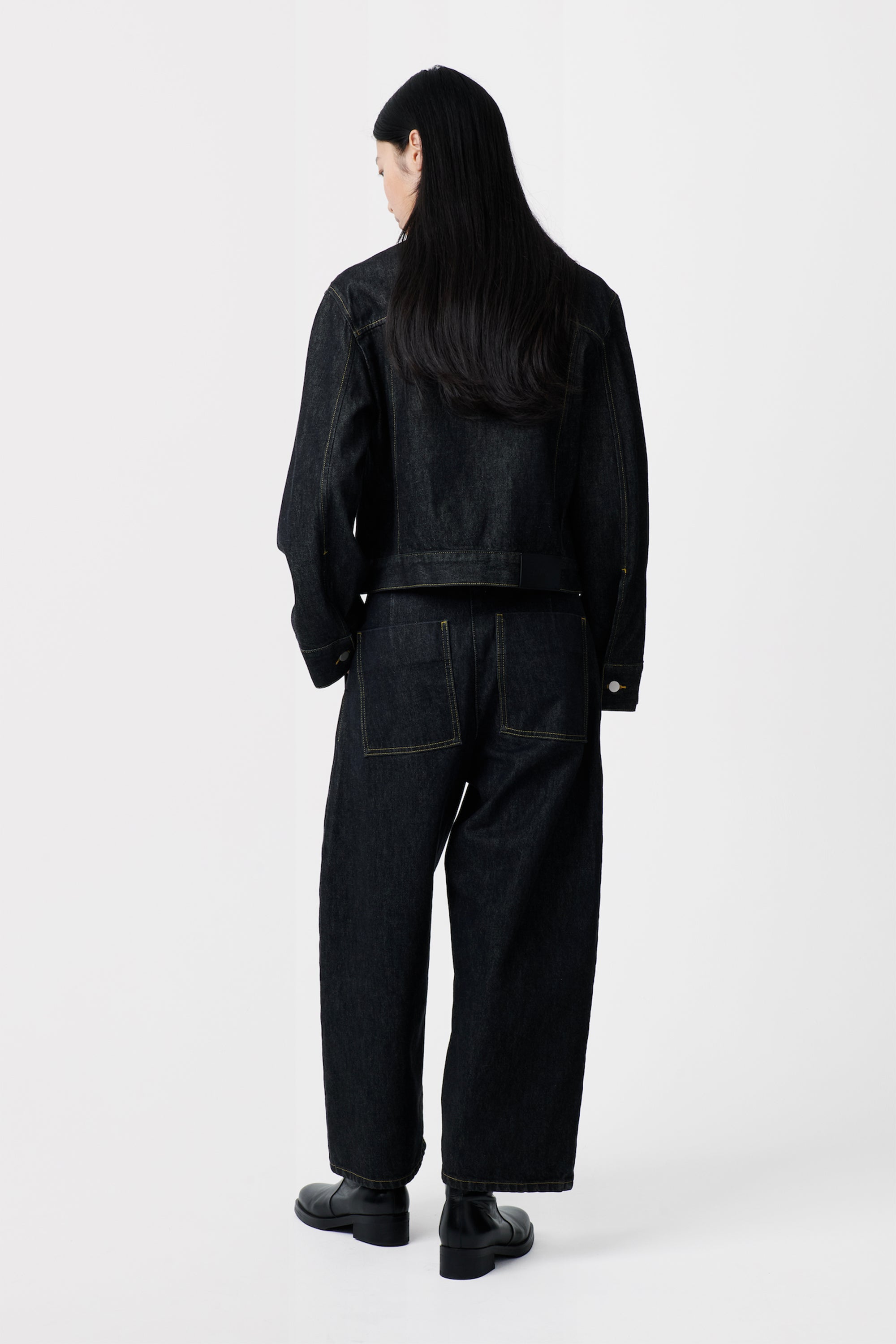 TAHOE ITALIAN DENIM JACKET IN BLACK