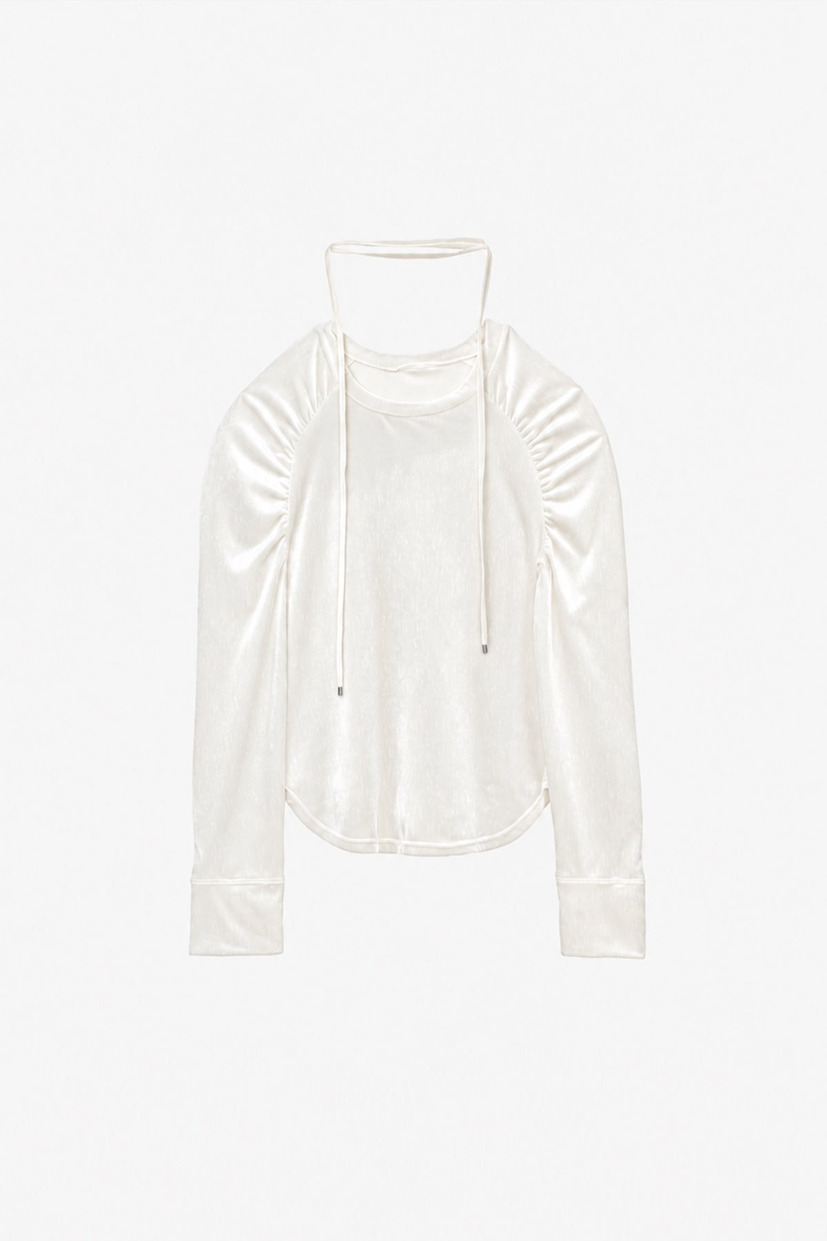 Velour Raglan Gather Tops