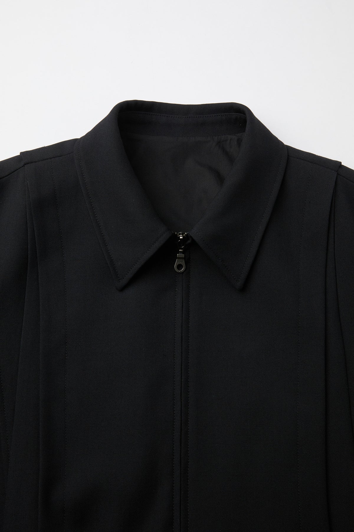 Wool blouson jumper (Black)