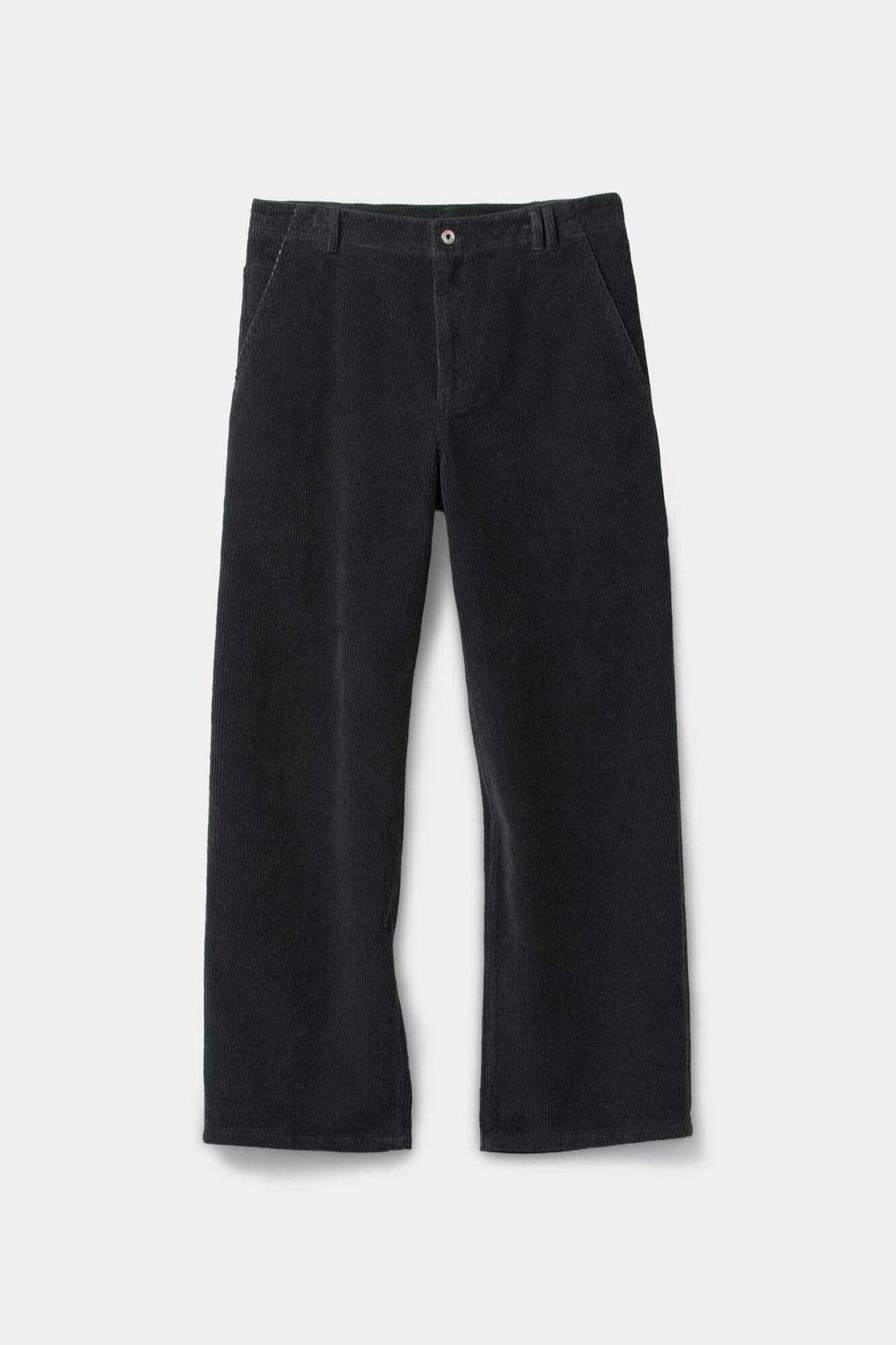 Corduroy carpenter pocket pants (Charcoal)