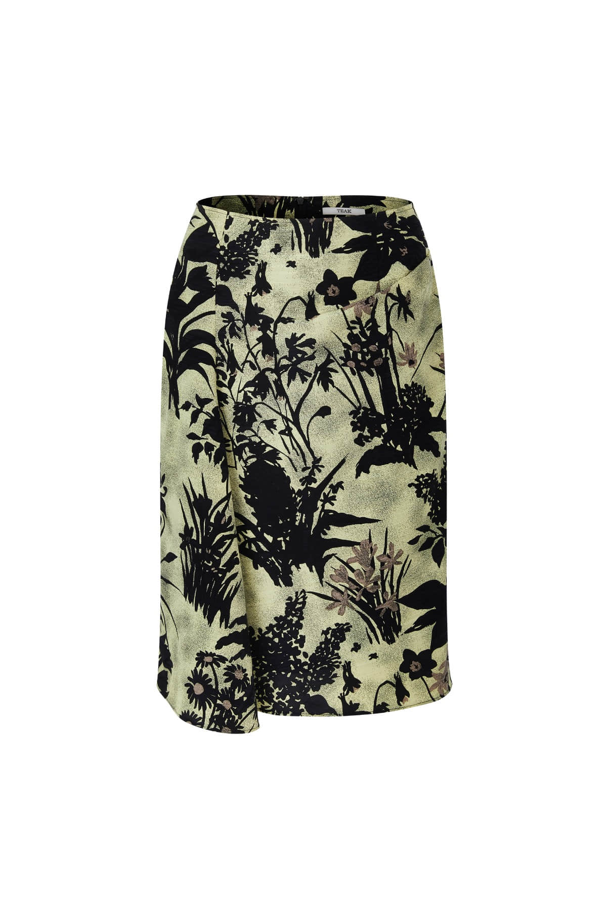 ARC SILK PRINT SKIRT