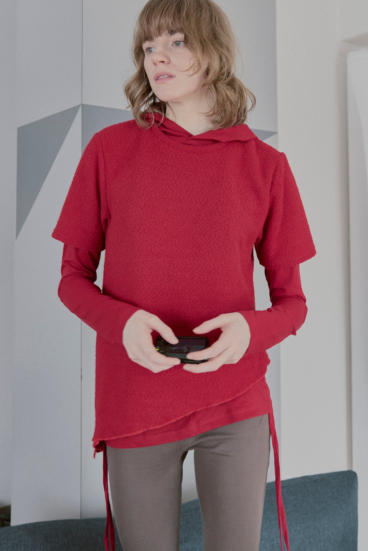 Layered Drawstring Tops