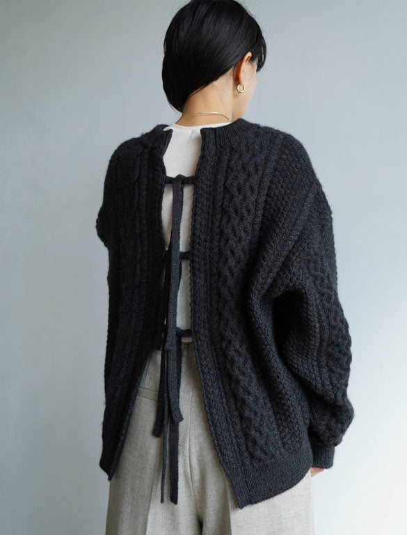 〔&her〕alan knit / CHACOAL GRAY / 162cm