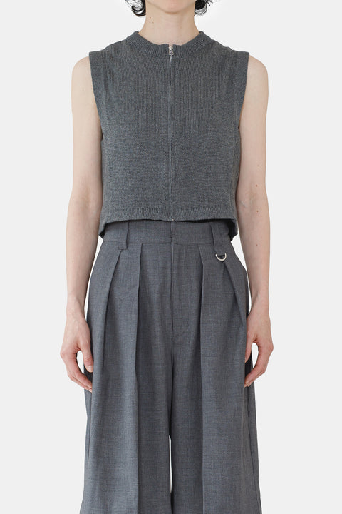Zipper Mood Tank "gray"