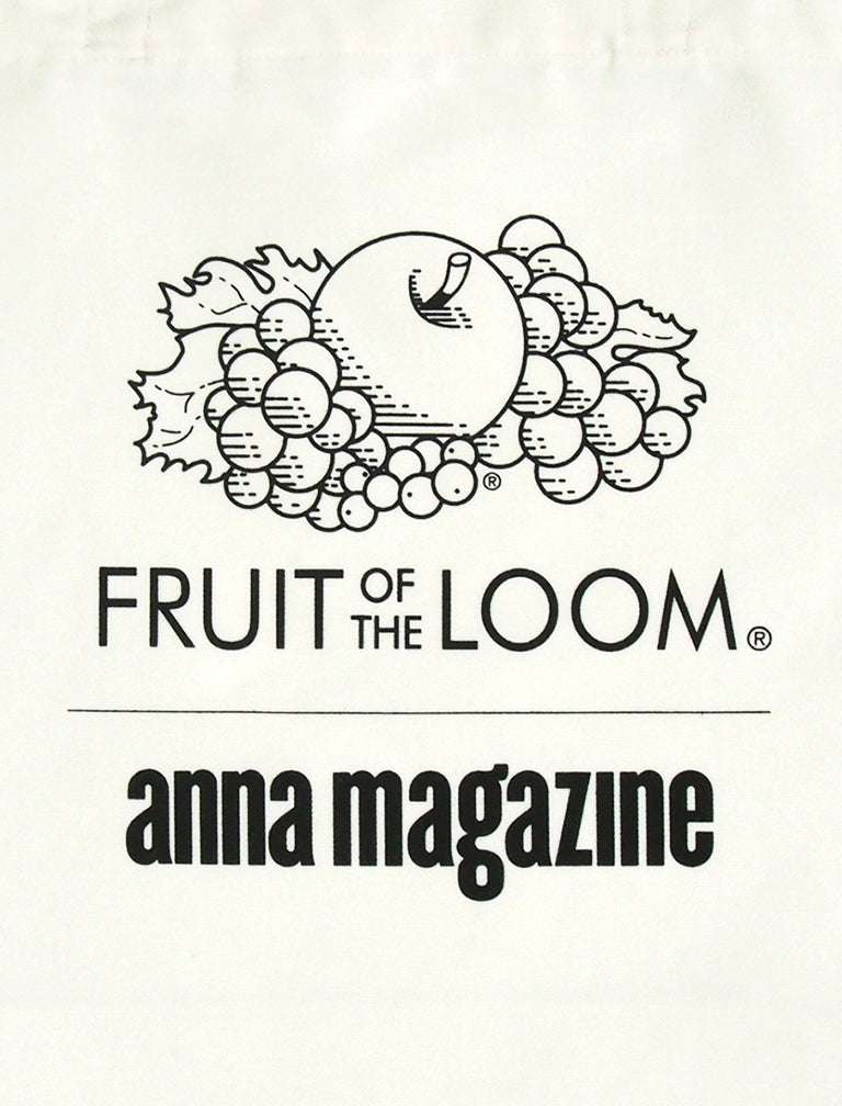 〔FRUIT OF THE LOOM × anna magazine〕PHOTO TOTE M / LOGO UP