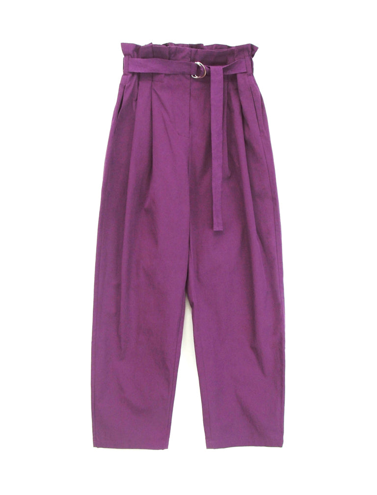 Belted Easy Pants / PURPLE