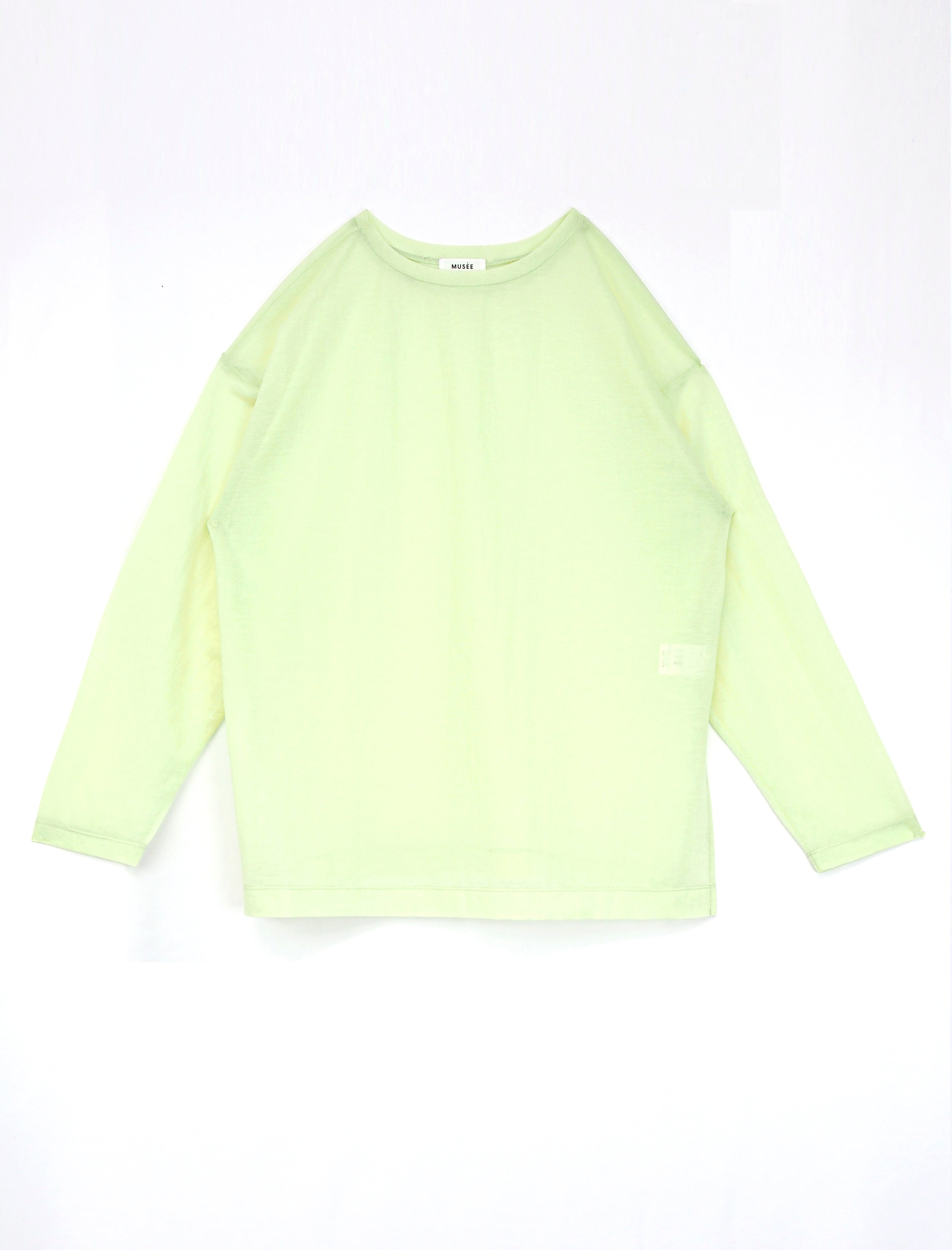 SHEER BIG PULLOVER / LIME