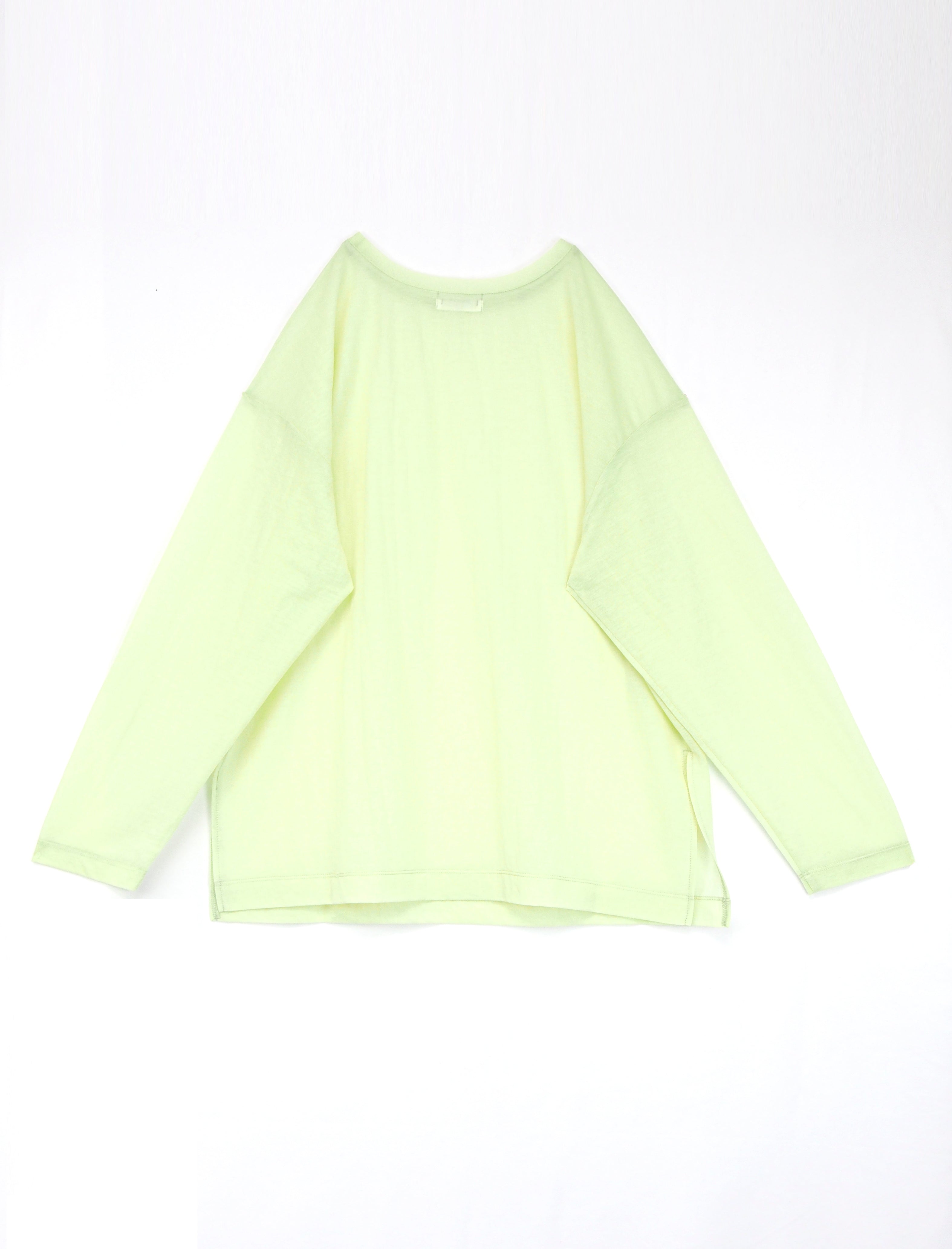 SHEER BIG PULLOVER / LIME