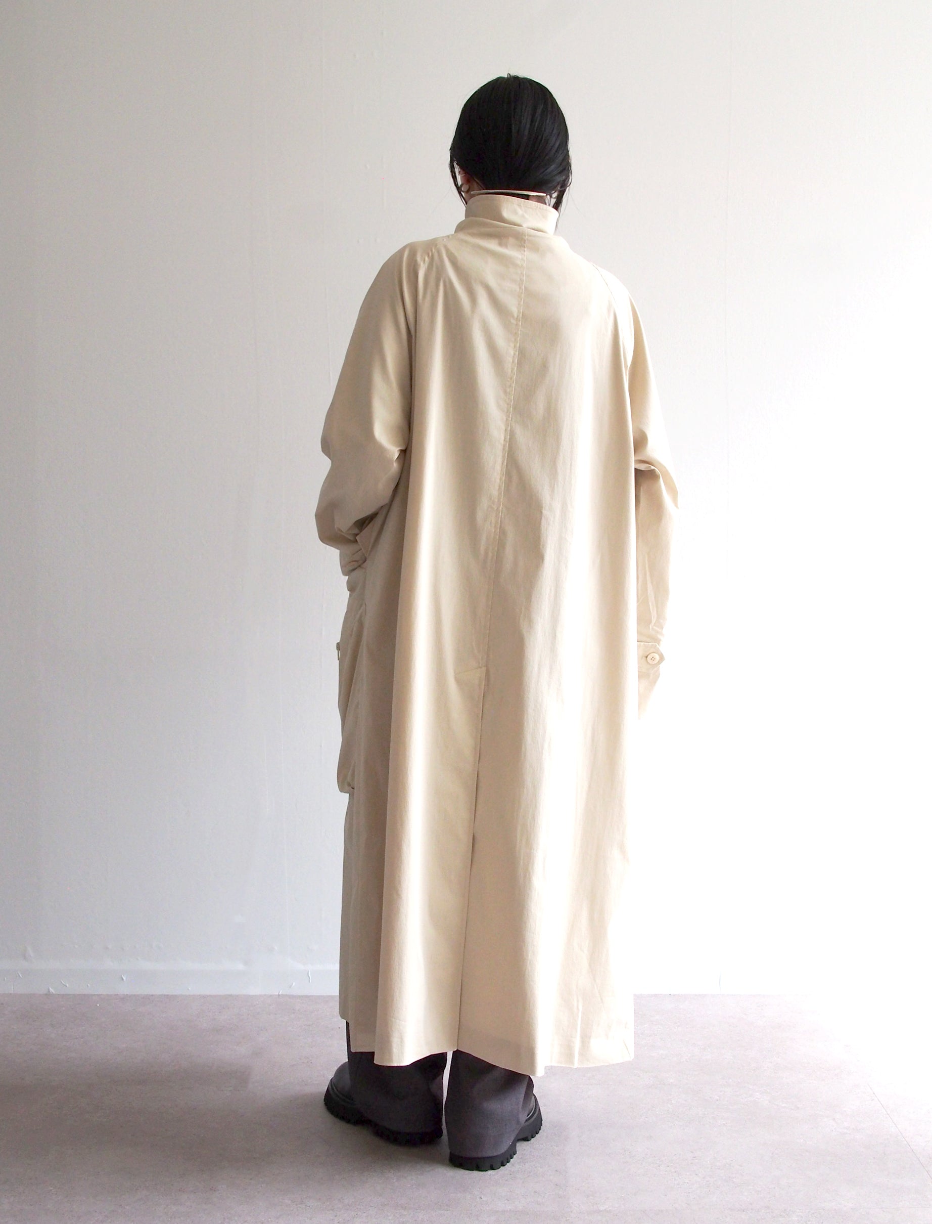 Balmacaan Coat / BEIGE / S / 158cm