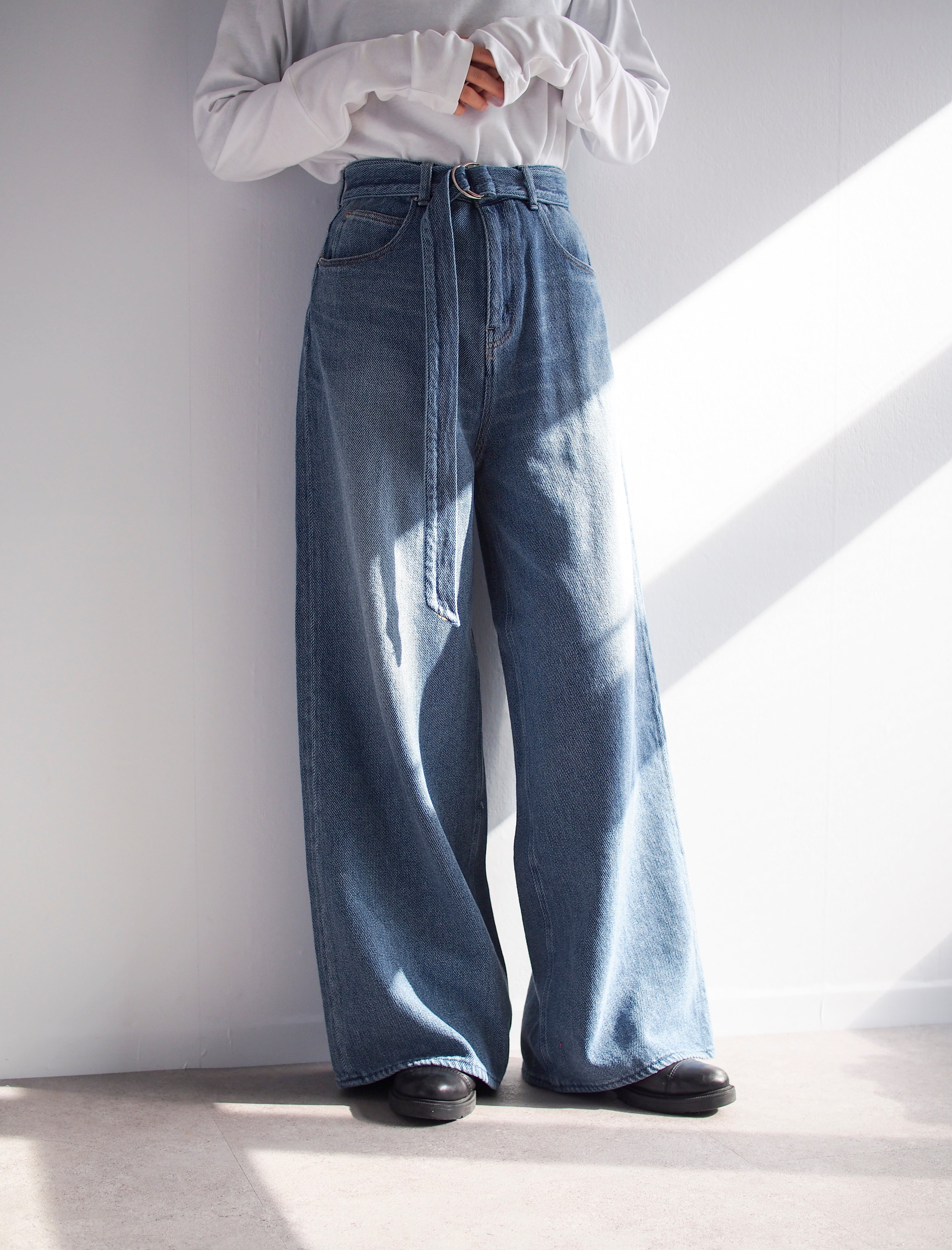 ［SERGE de bleu］BELT BAGGY / SOFT VINTAGE / 36 / 166cm